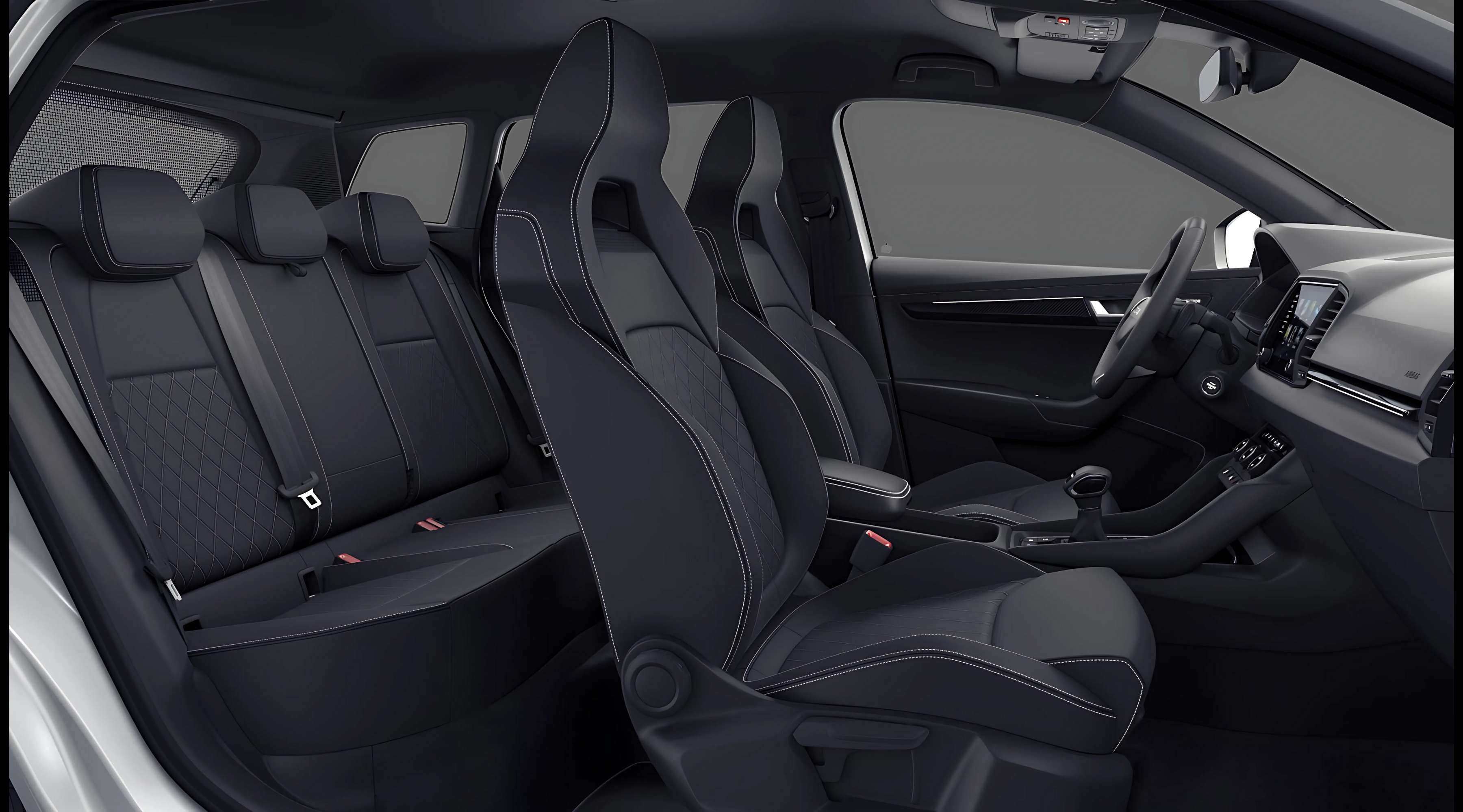 Vordersitze eines Skoda Karoq