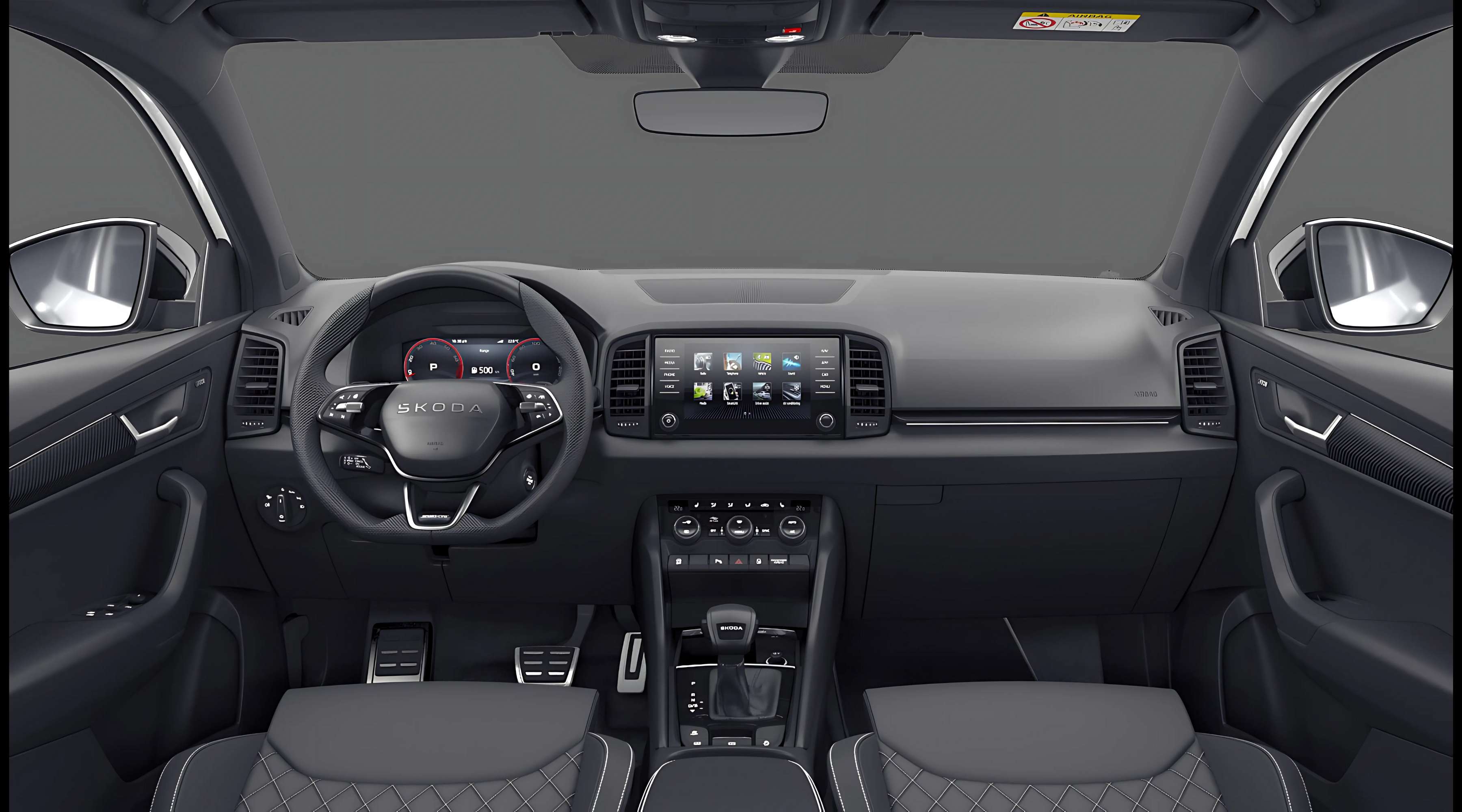 Armaturenbrett eines Skoda Karoq