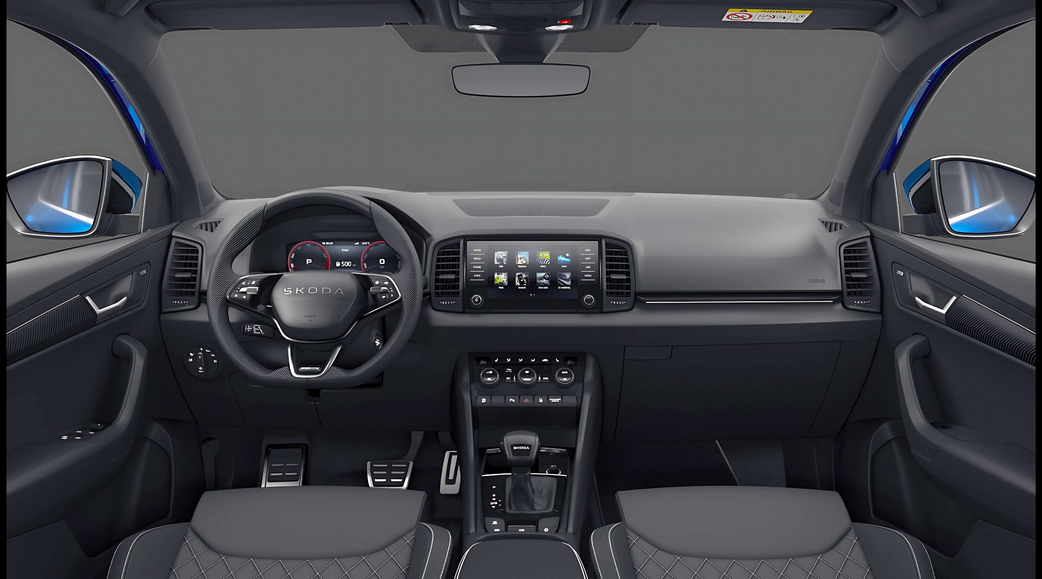 Armaturenbrett eines Skoda Karoq