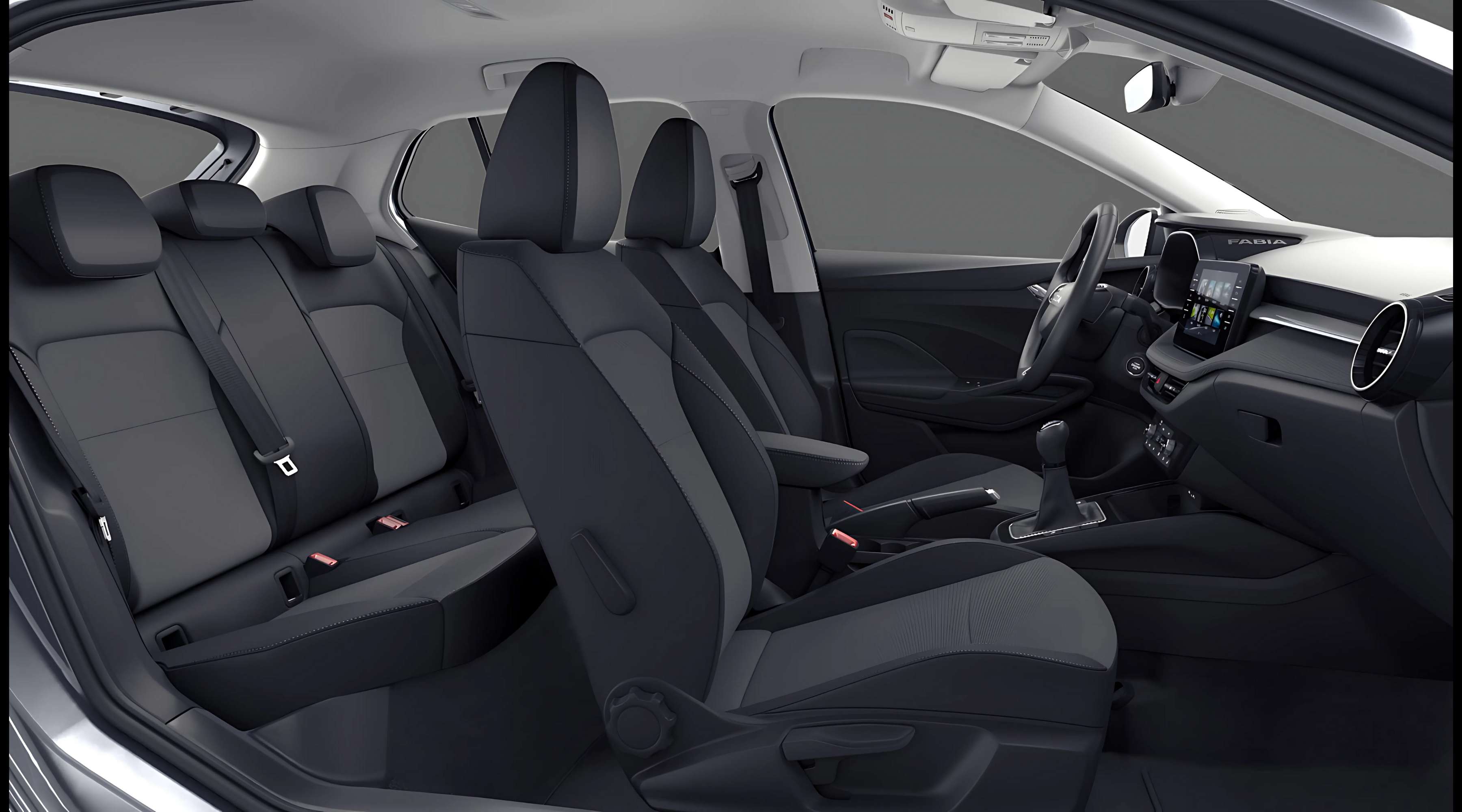 Ansicht der Frontsitze eines Skoda Fabia
