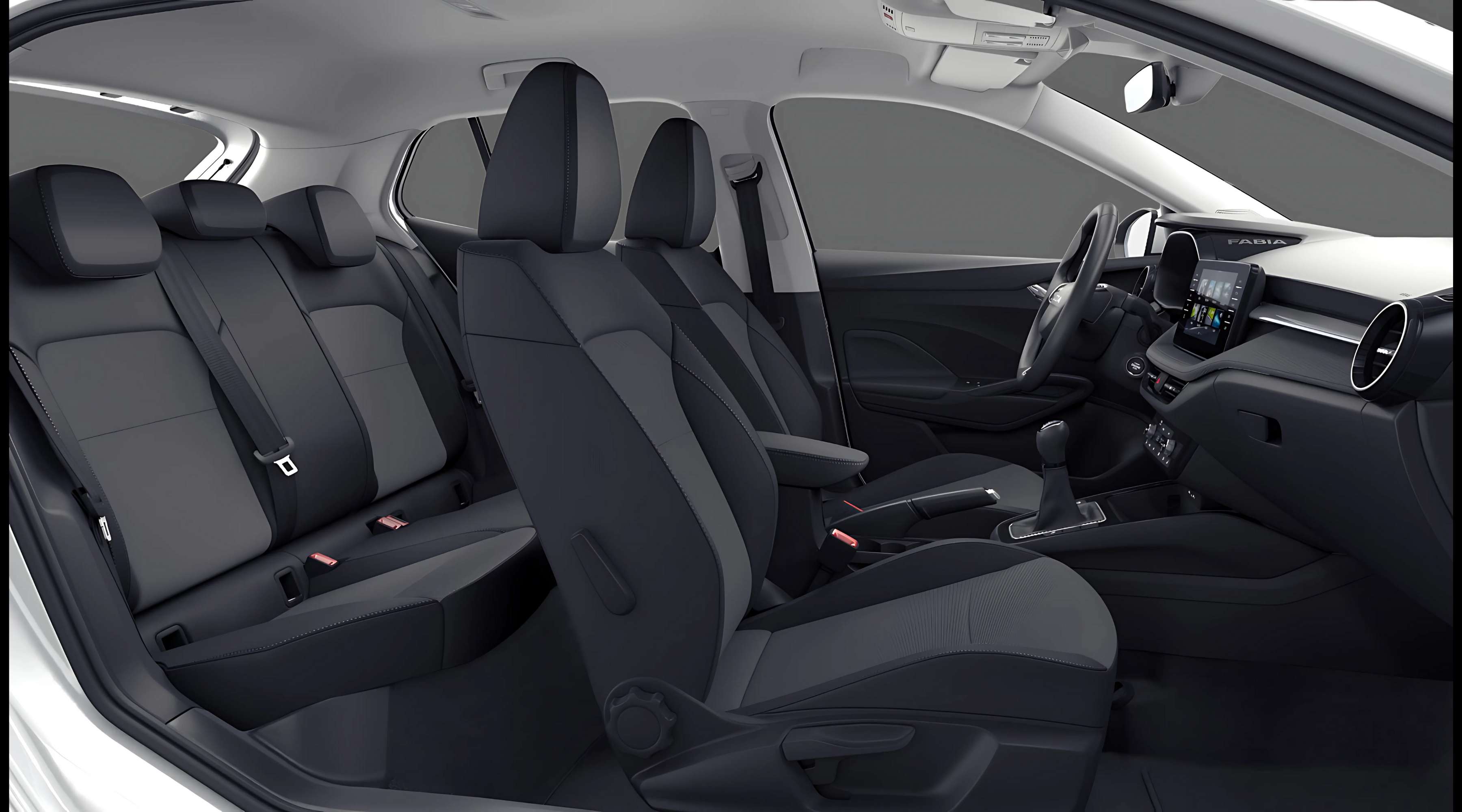 Ansicht der Frontsitze eines Skoda Fabia