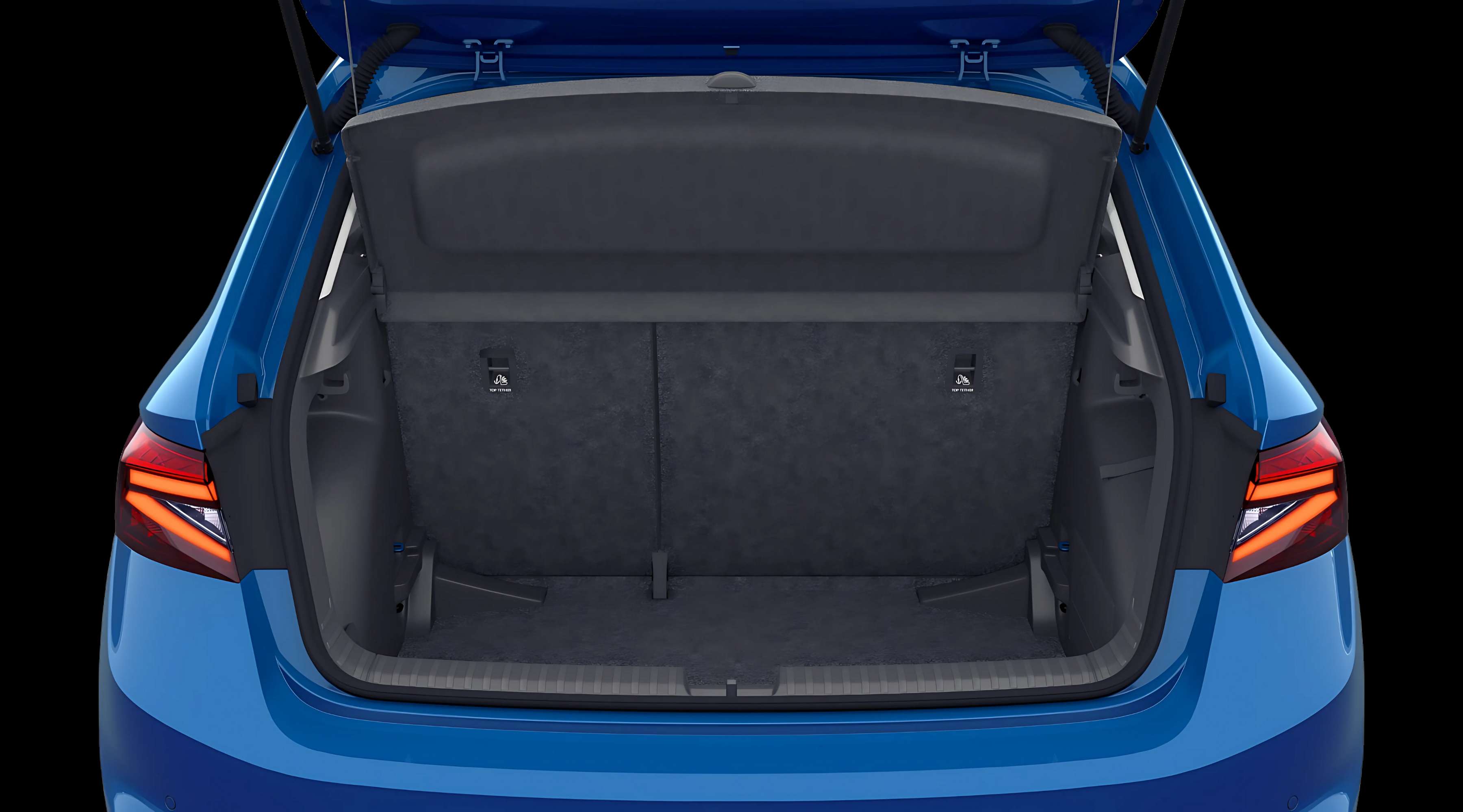 Ansicht des Kofferraums eines Skoda Fabia