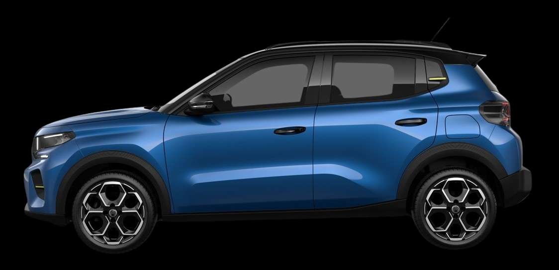 Seitenansicht eines Citroën C3