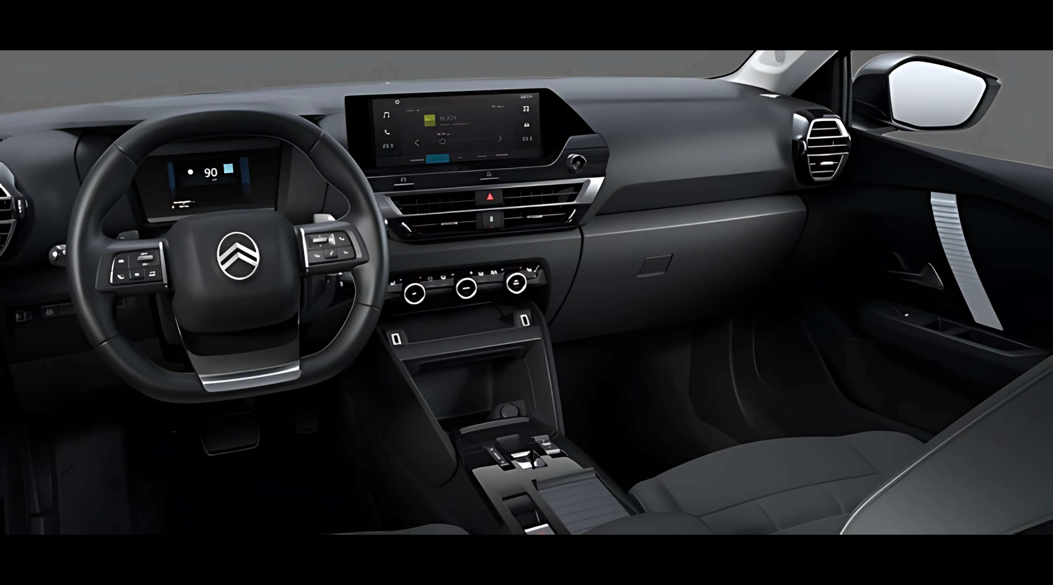 Ansicht des Armaturenbretts eines Citroën C4