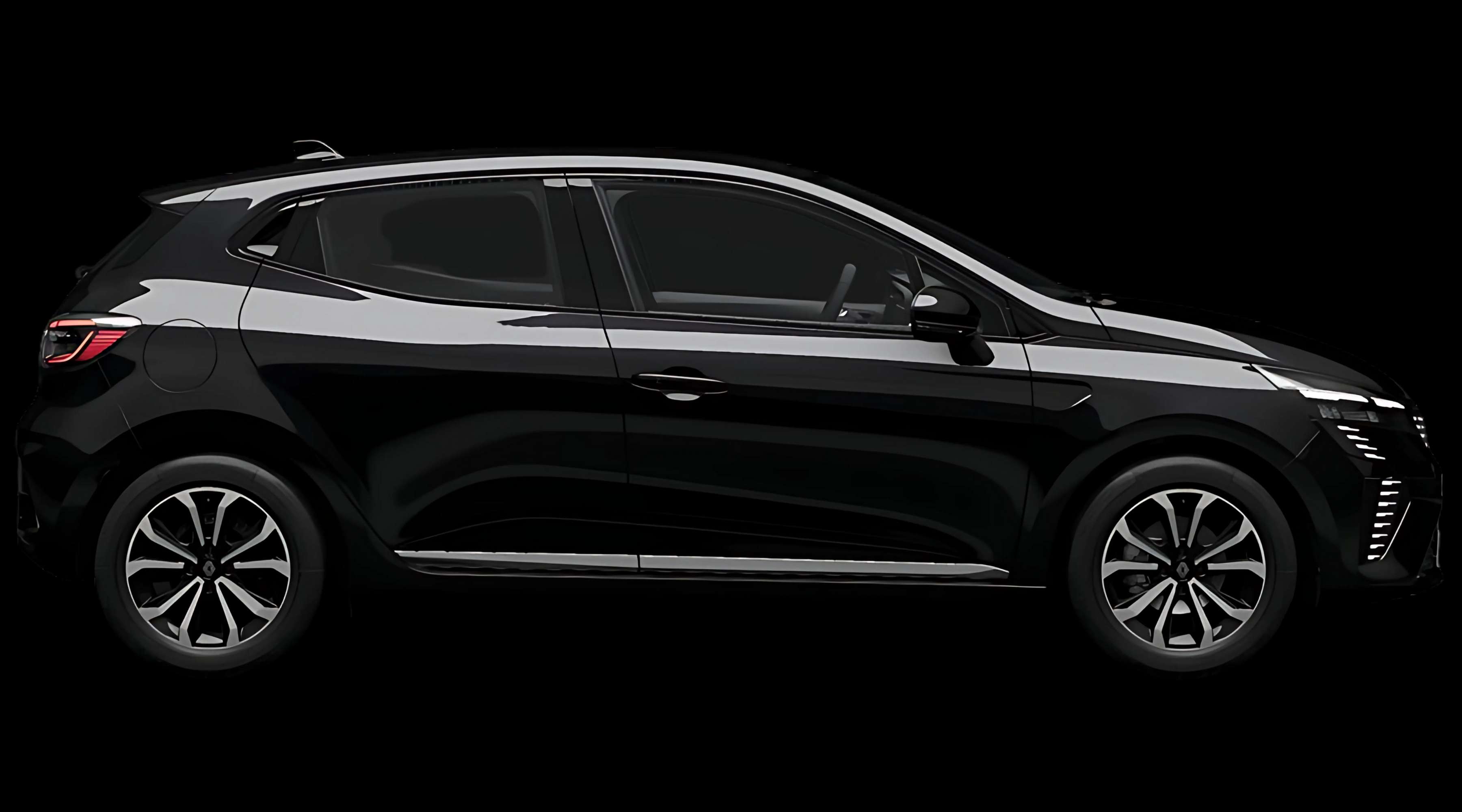 Seitenansicht eines Renault Clio
