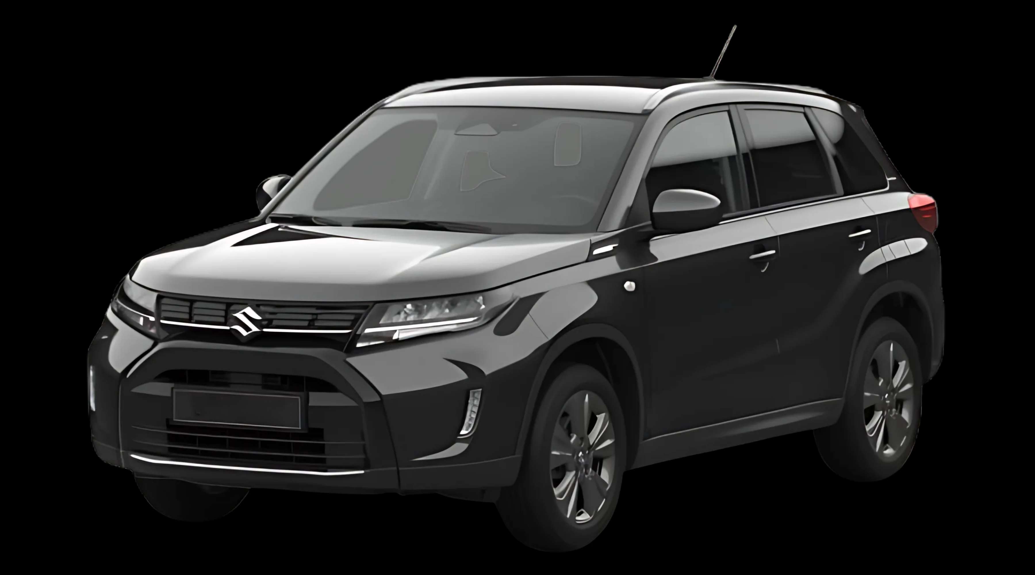 Schräge Frontansicht auf einen Suzuki Vitara, freigestellt