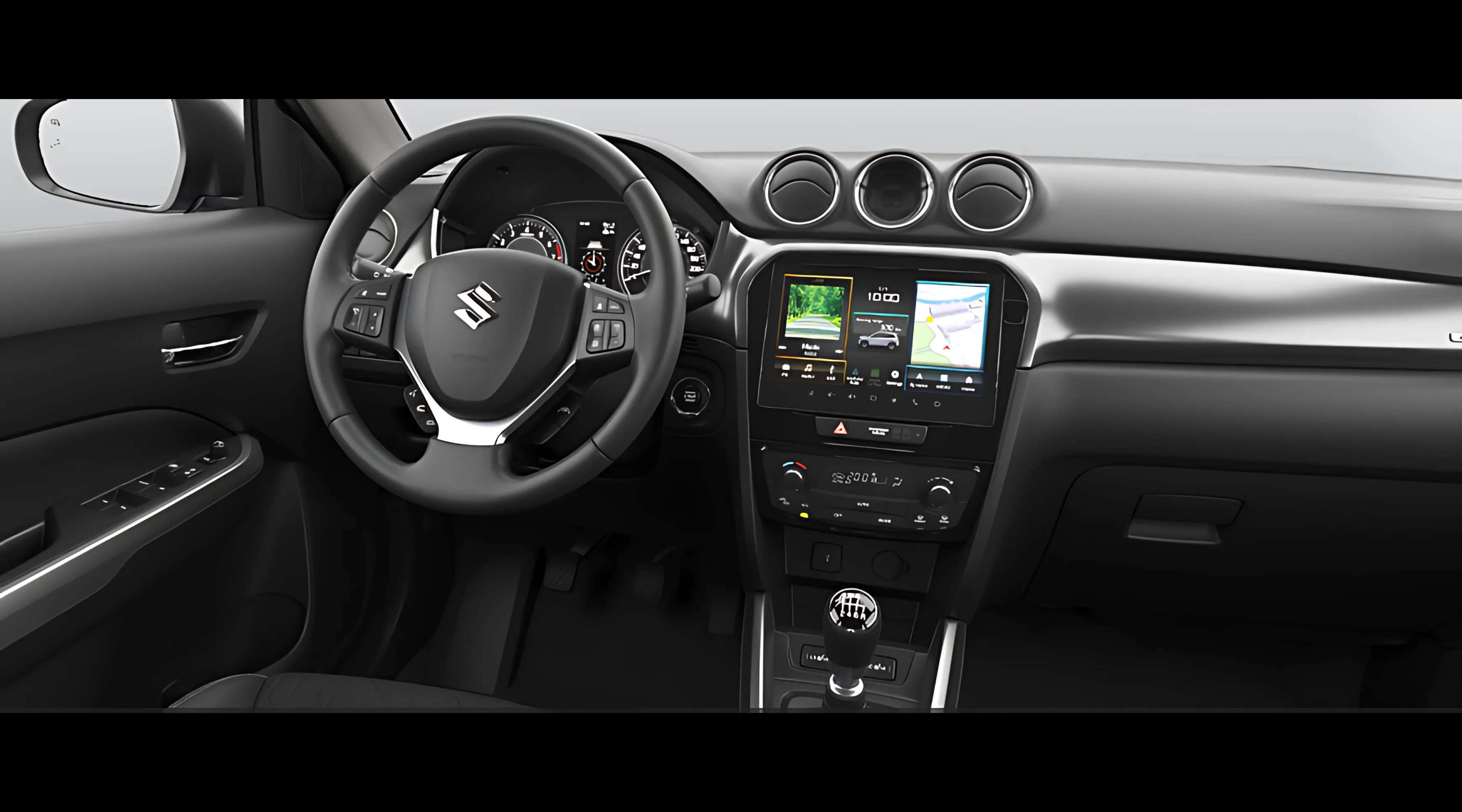 Ansicht des Armaturenbretts eines Suzuki Vitara