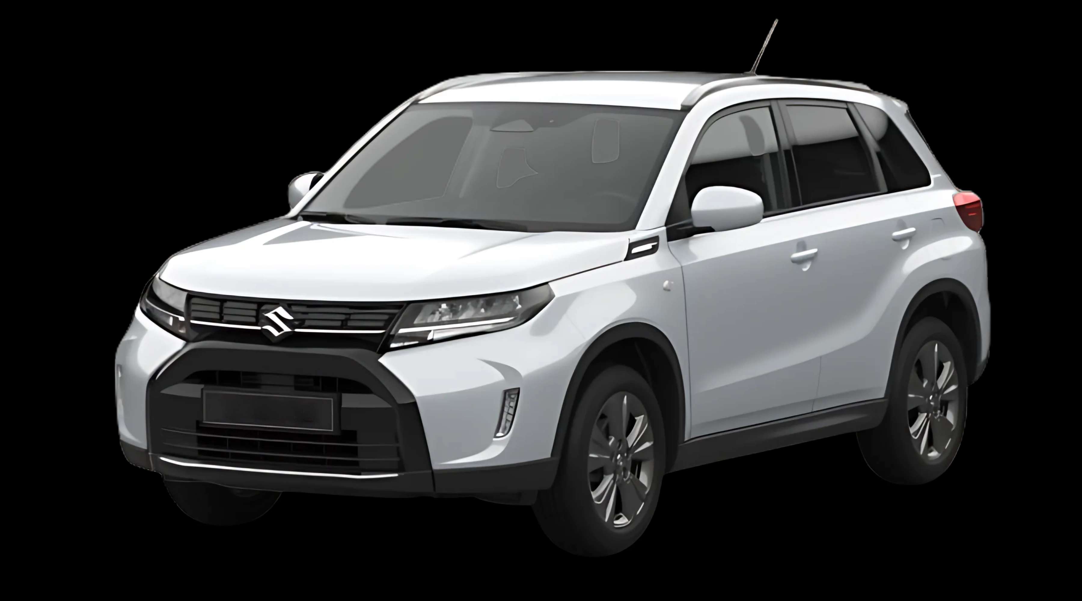 Schräge Frontansicht auf einen Suzuki Vitara, freigestellt