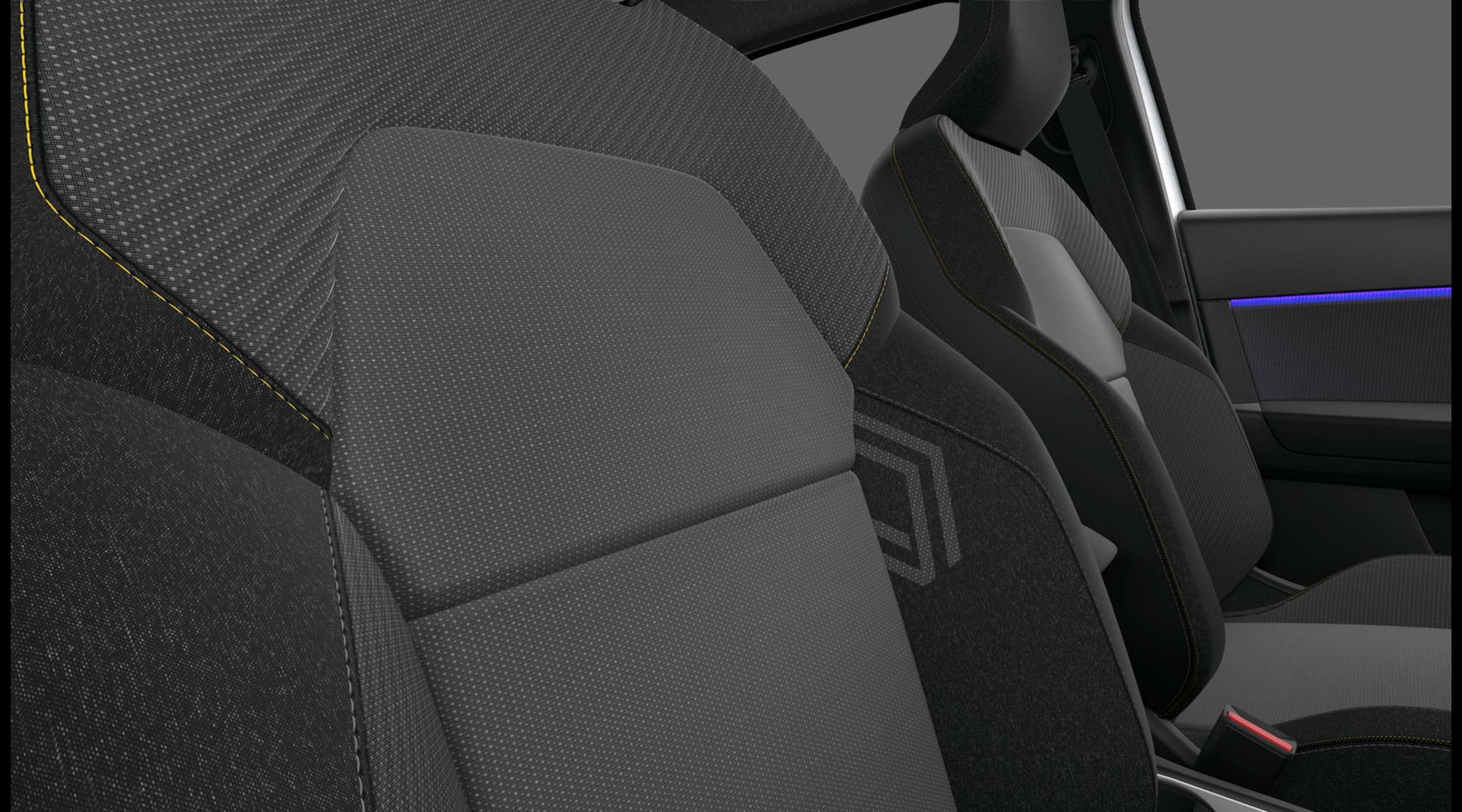 Ansicht der Frontsitze eines Renault Symbioz