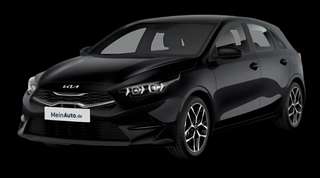 Schräge Frontansicht auf einen Kia Ceed Ultimate Edition, freigestellt