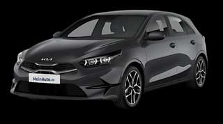 Schräge Frontansicht auf einen Kia Ceed Ultimate Edition, freigestellt