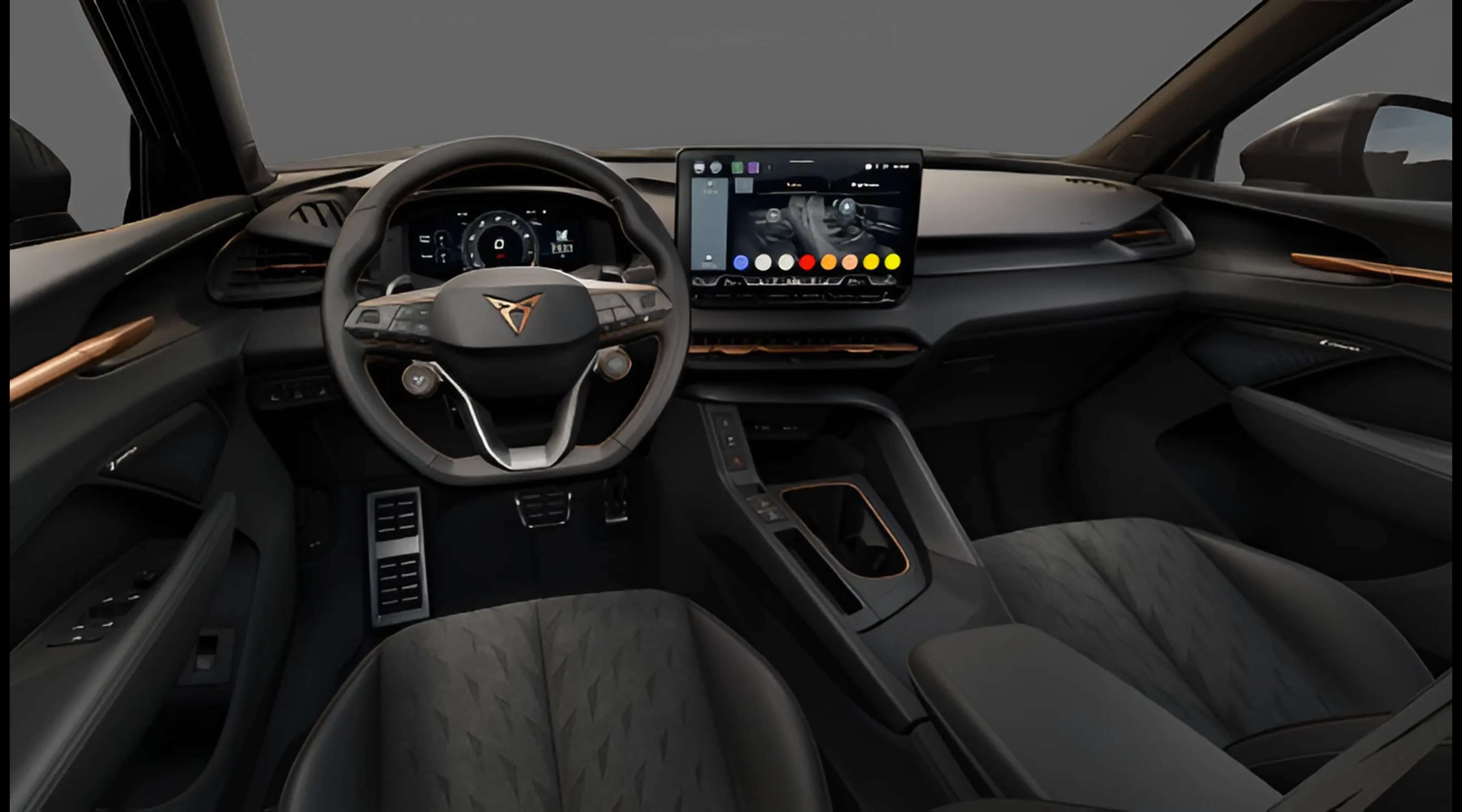 Ansicht des Armaturenbretts eines CUPRA Terramar