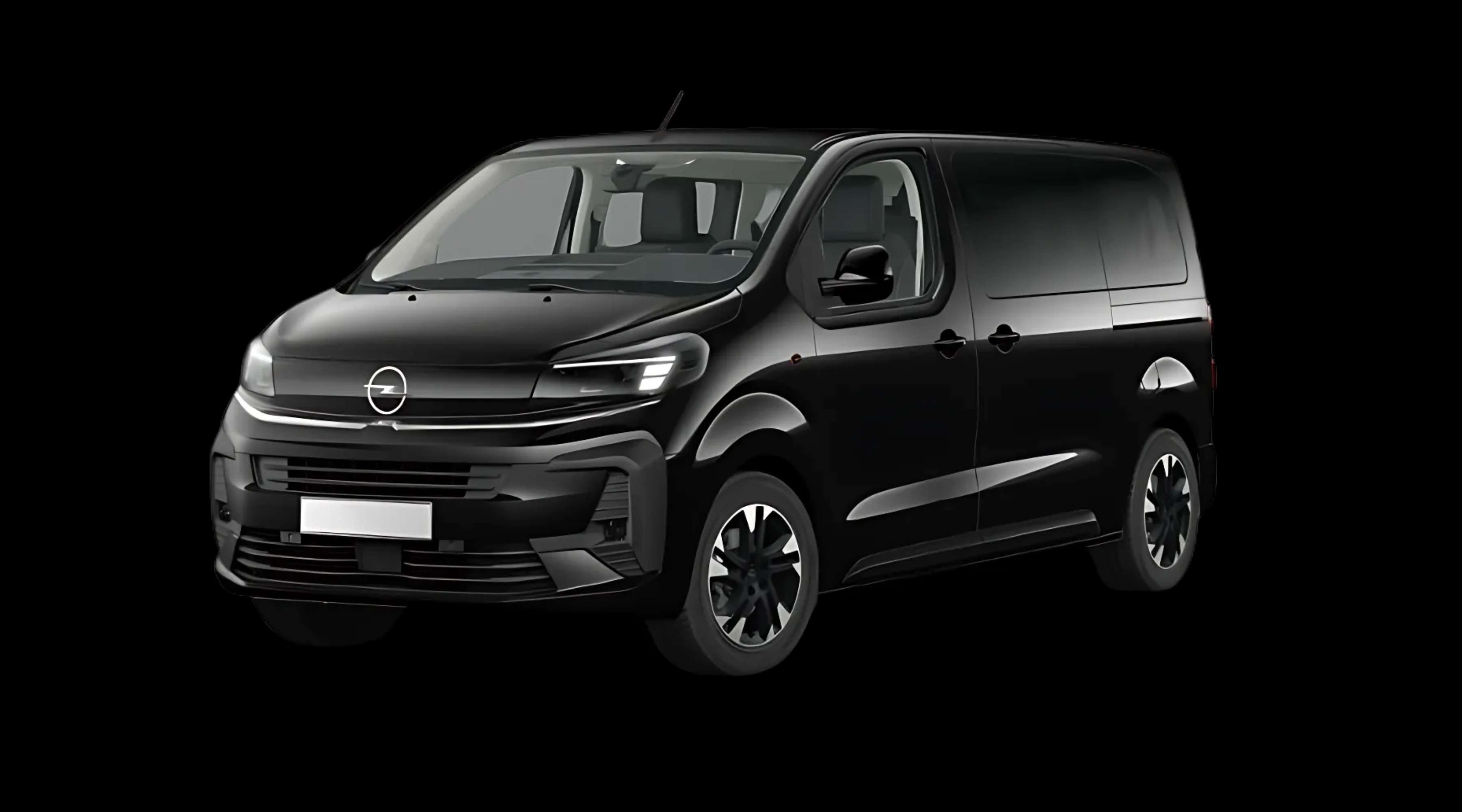 Schräge Frontansicht eines Opel Zafira, freigestellt