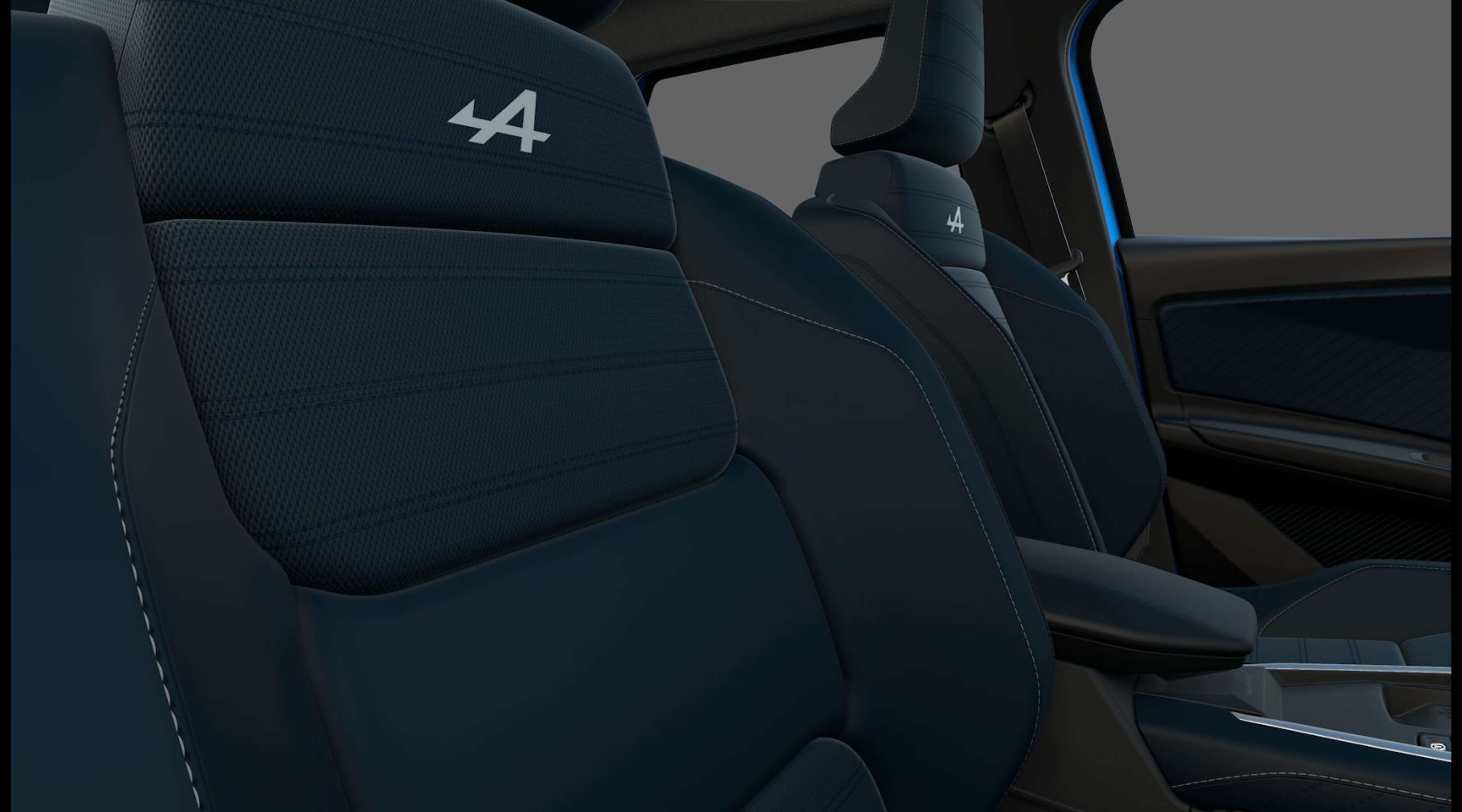 Ansicht der Frontsitze eines Alpine A290
