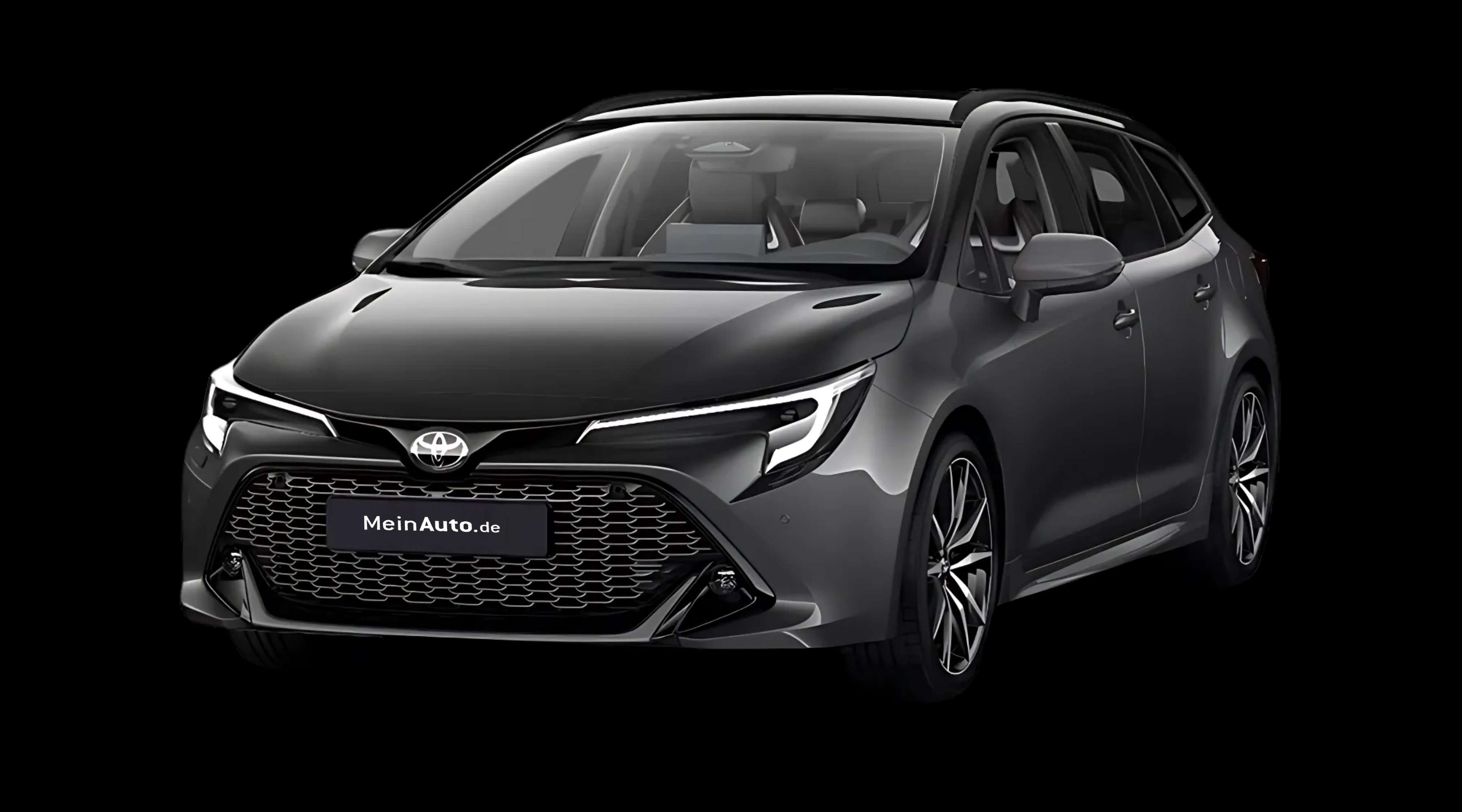 Schräge Frontansicht auf einen Toyota Corolla, freigestellt
