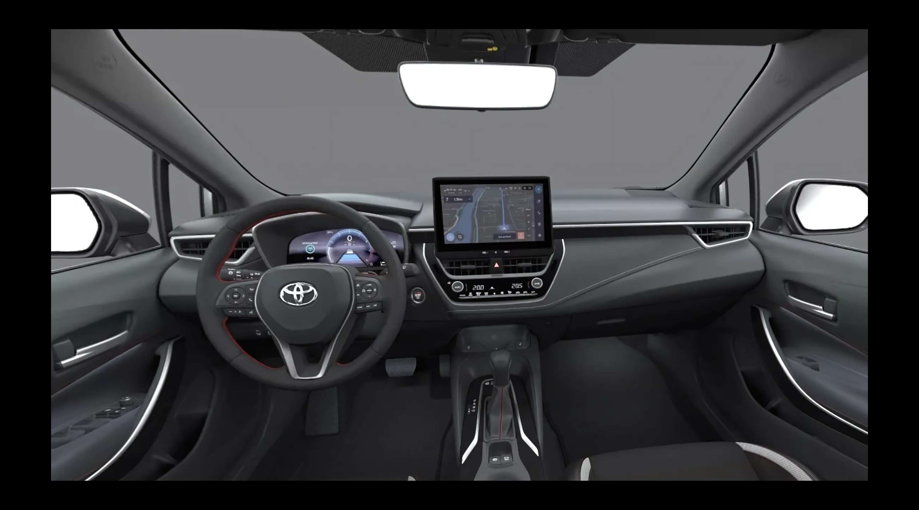 Ansicht des Armaturenbretts eines Toyota Corolla