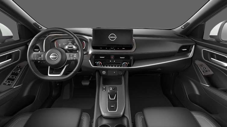 Ansicht des Armaturenbretts eines Nissan Qashqai