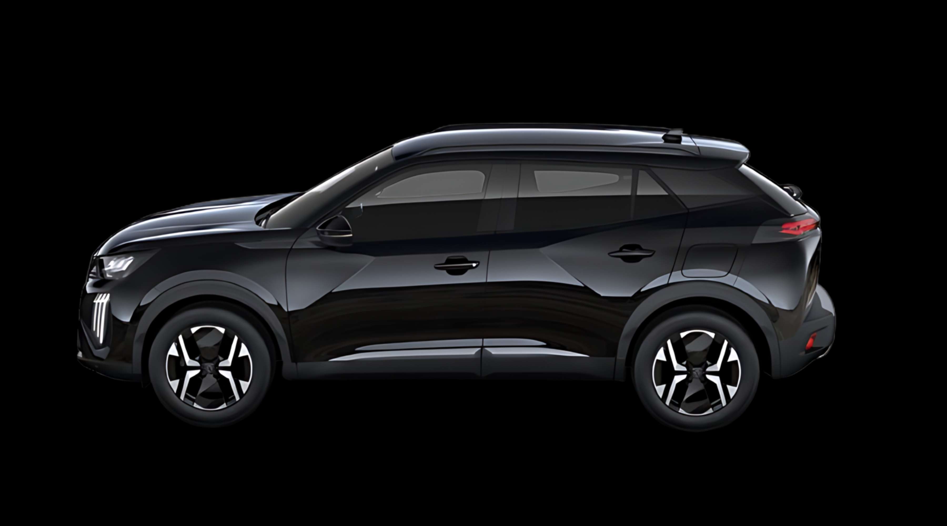 Seitenansicht eines Peugeot 2008