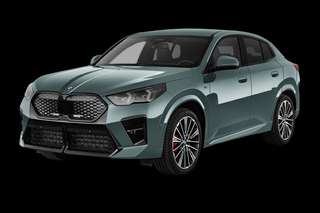 Schräge Frontansicht auf einen BMW ix2 , freigestellt