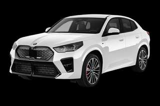 Schräge Frontansicht auf einen BMW ix2 , freigestellt