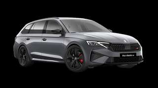 Schräge Frontansicht auf einen Skoda Octavia RS, freigestellt