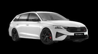 Schräge Frontansicht auf einen Skoda Octavia RS, freigestellt