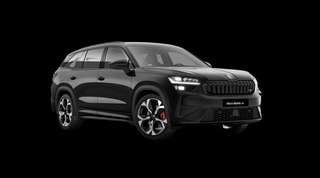 Schräge Frontansicht auf einen Skoda Kodiaq RS, freigestellt