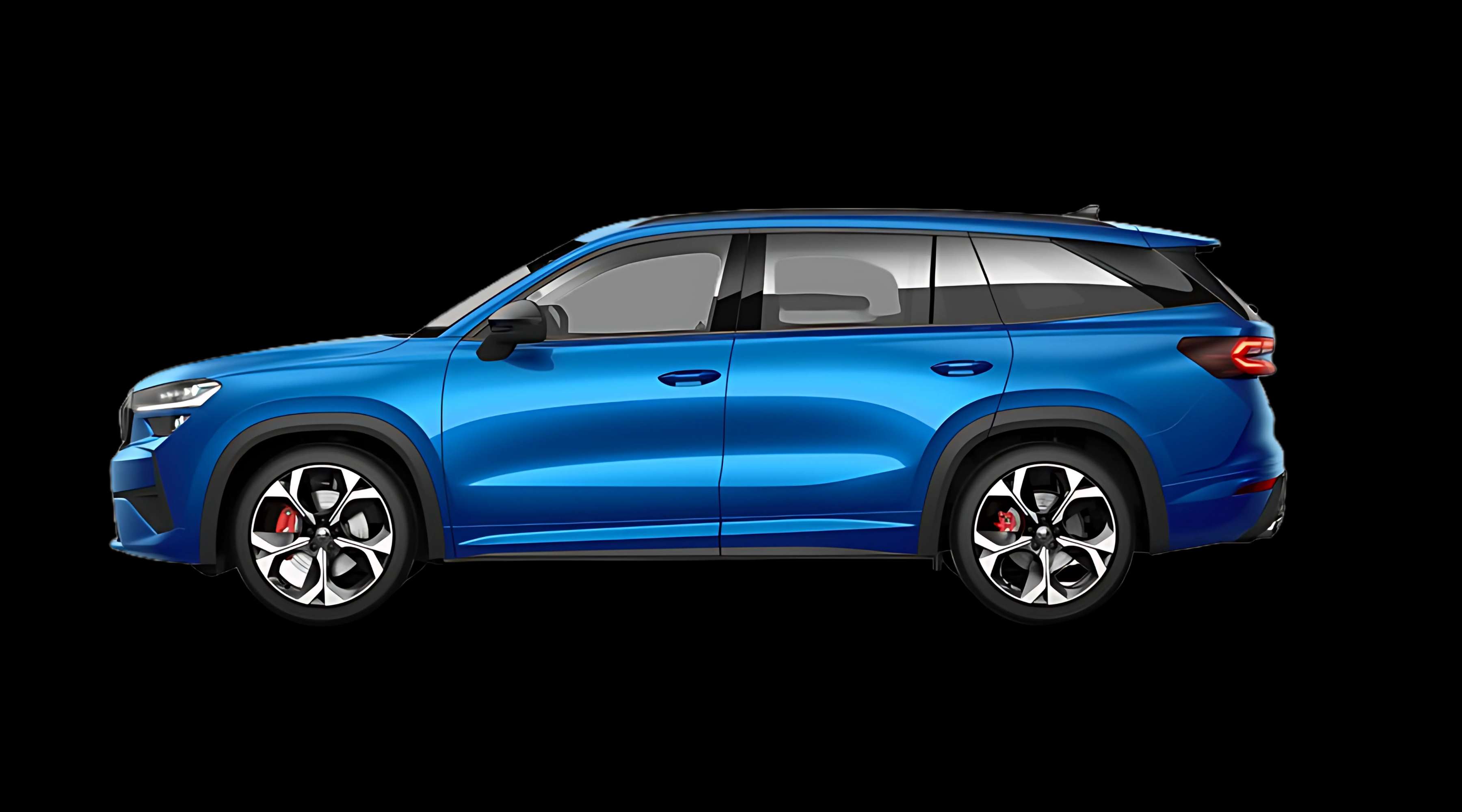 Seitenansicht eines Skoda Kodiaq