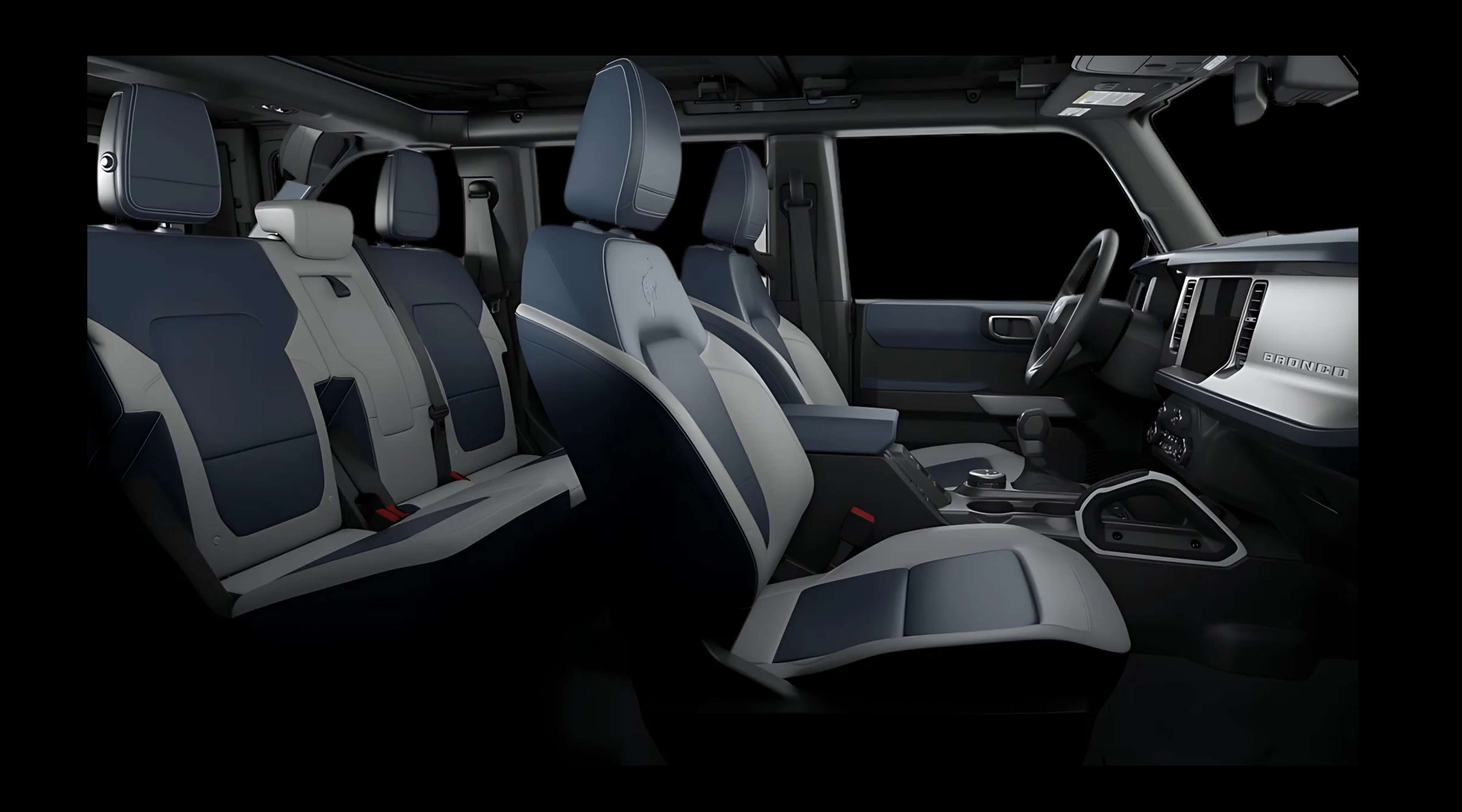 Vordersitze eines Ford Bronco