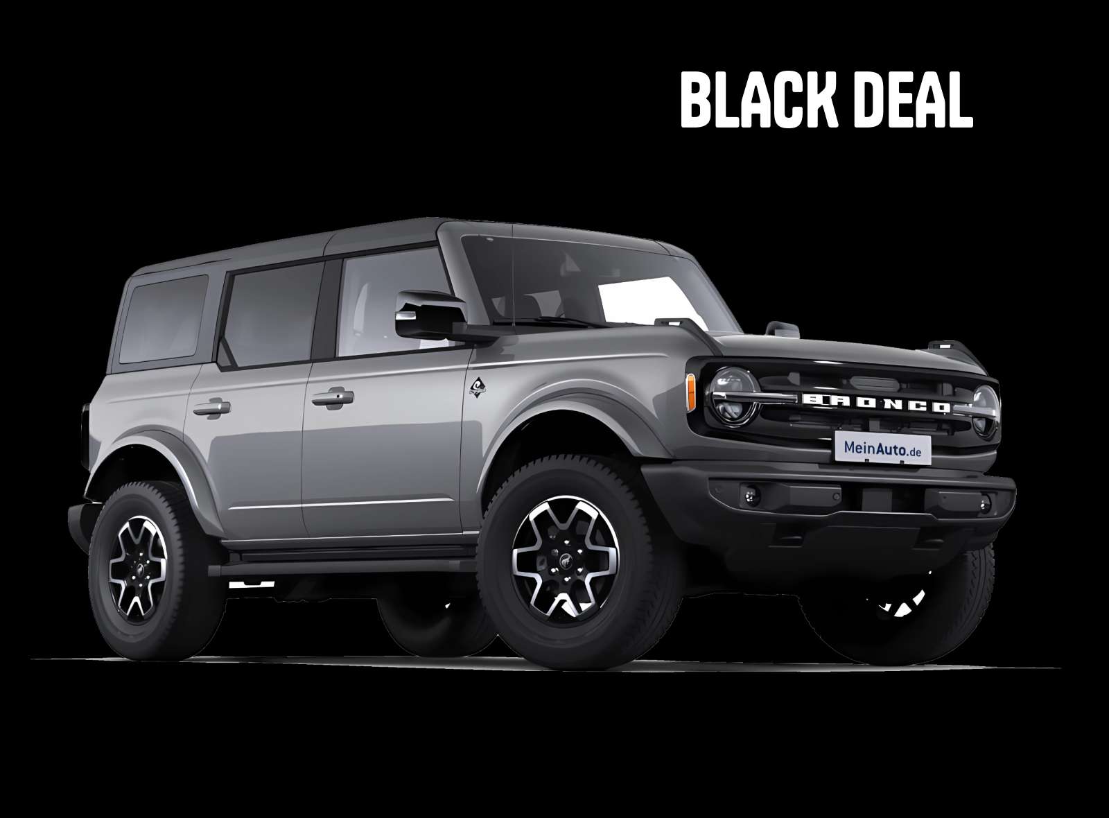 Schräge Frontansicht eines Ford Bronco, freigestellt