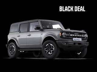 Schräge Frontansicht auf einen Ford Bronco Outer Banks, freigestellt