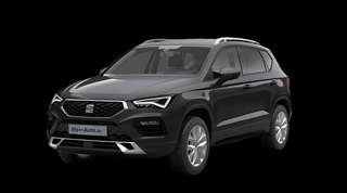 Schräge Frontansicht auf einen SEAT Ateca Road Edition, freigestellt