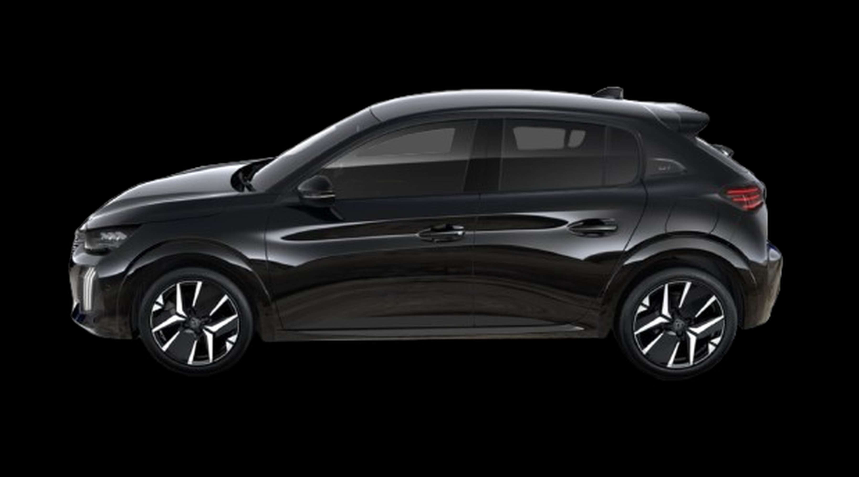 Seitenansicht eines Peugeot 208