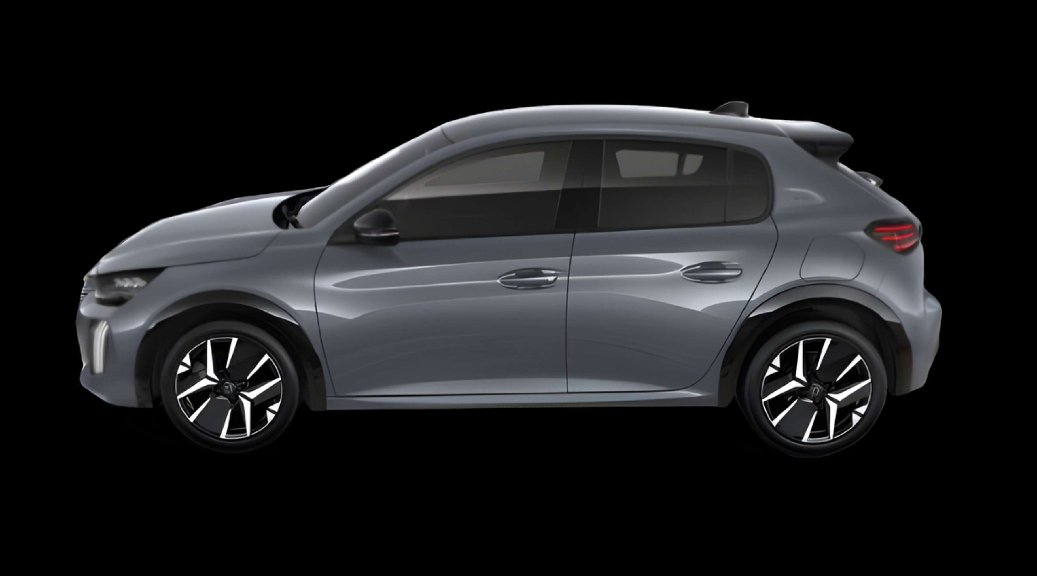 Seitenansicht eines Peugeot 208