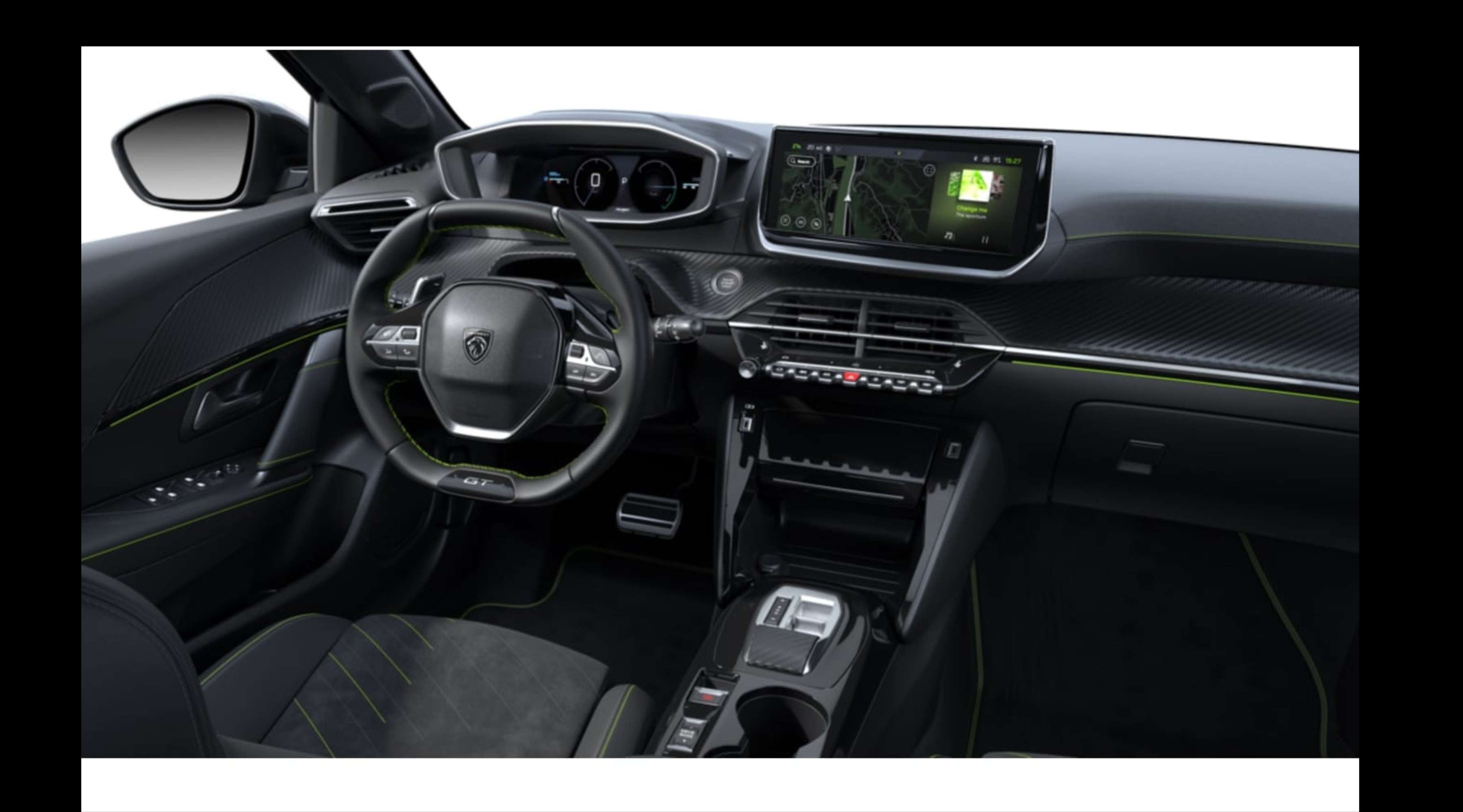 Ansicht des Armaturenbretts eines Peugeot 208