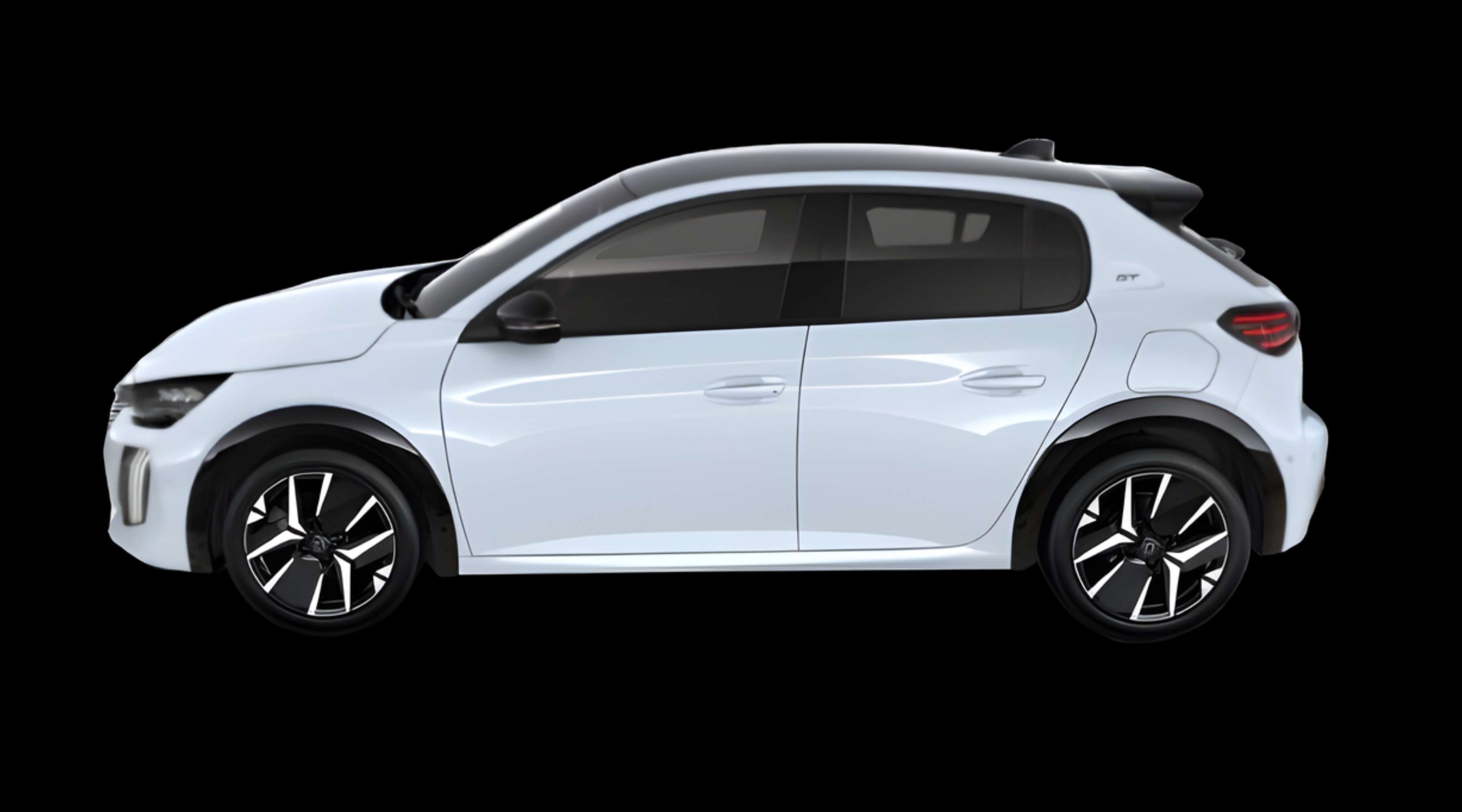 Seitenansicht eines Peugeot 208