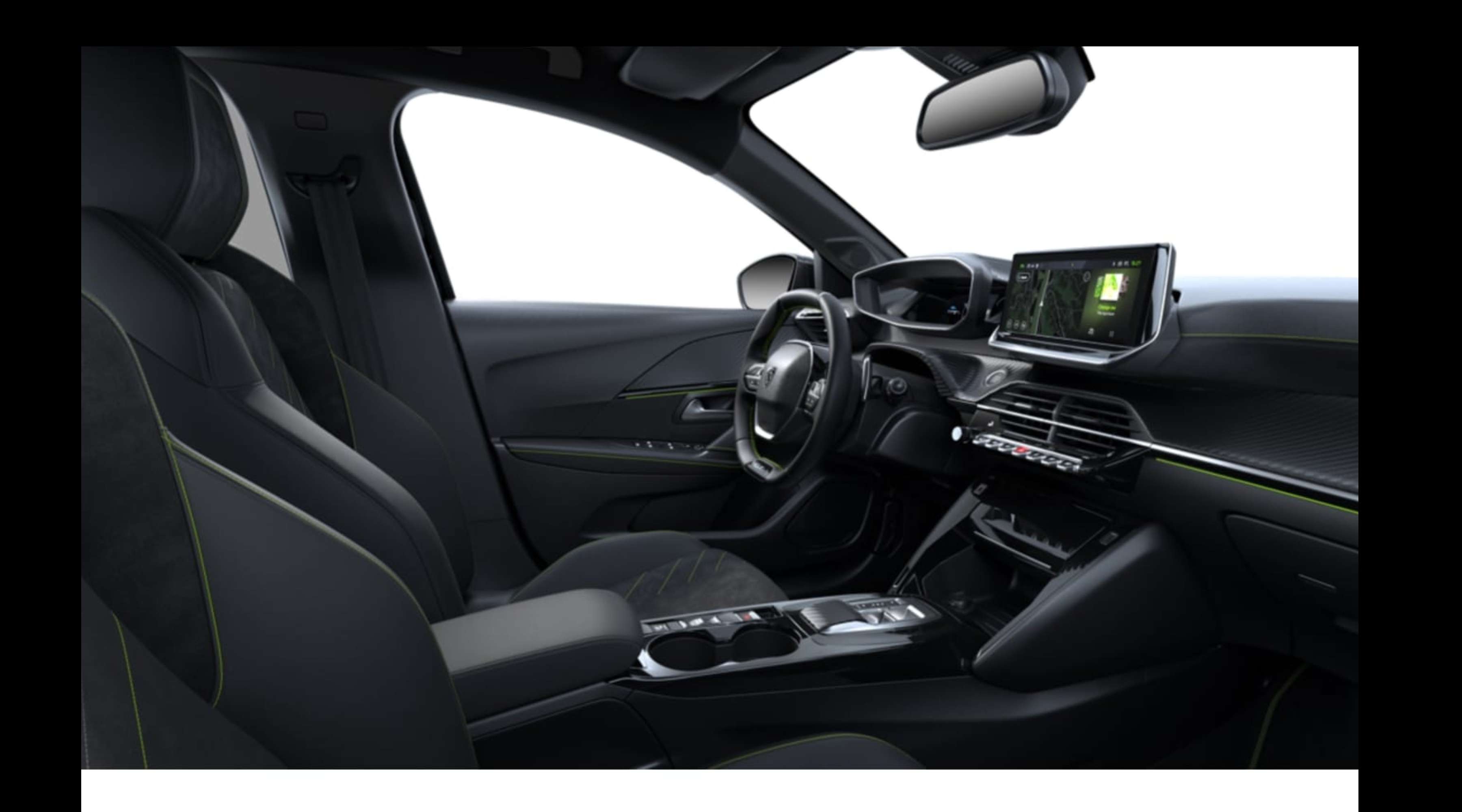 Ansicht der Frontsitze eines Peugeot 208