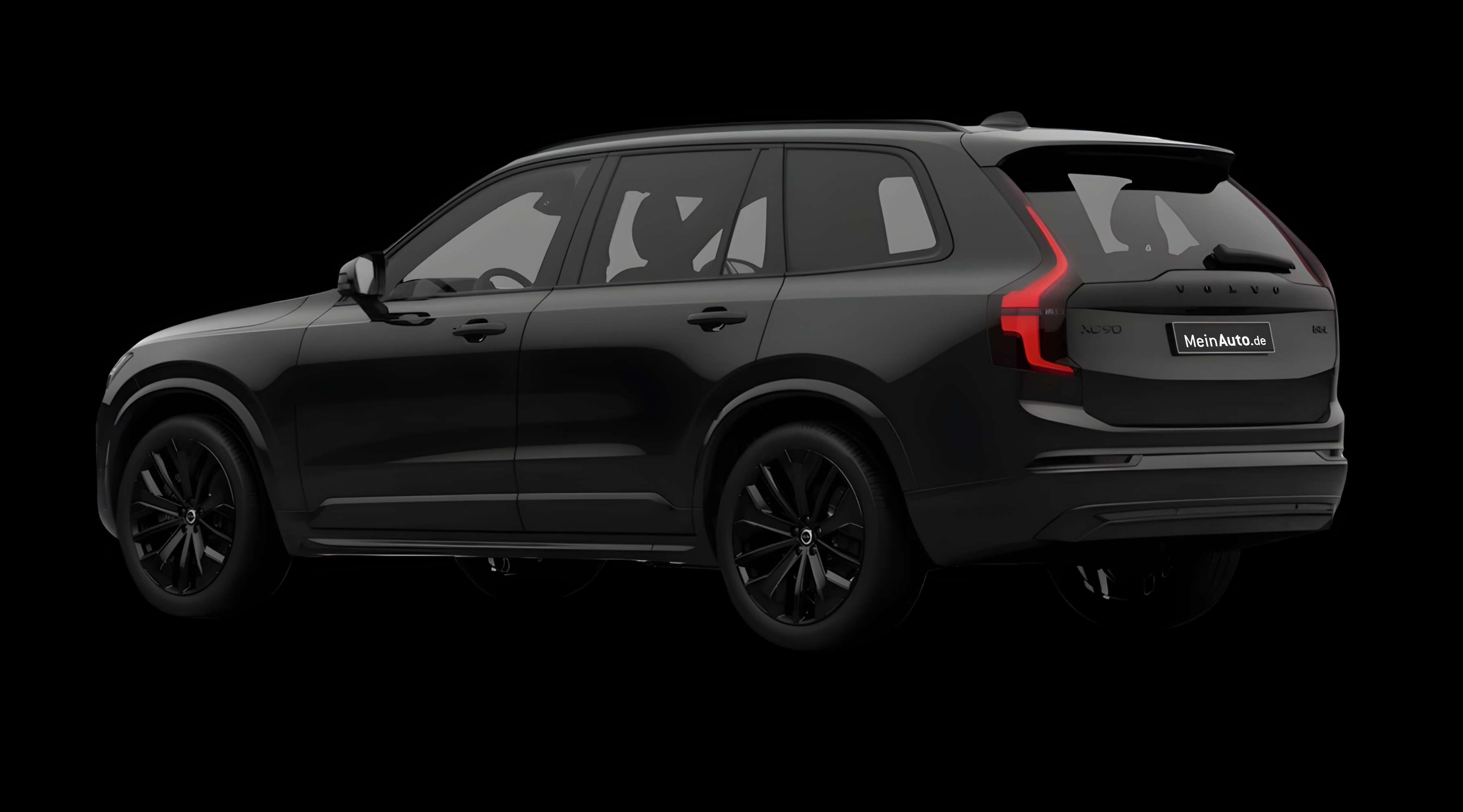 Schräge Heckansicht eines Volvo XC90, freigestellt