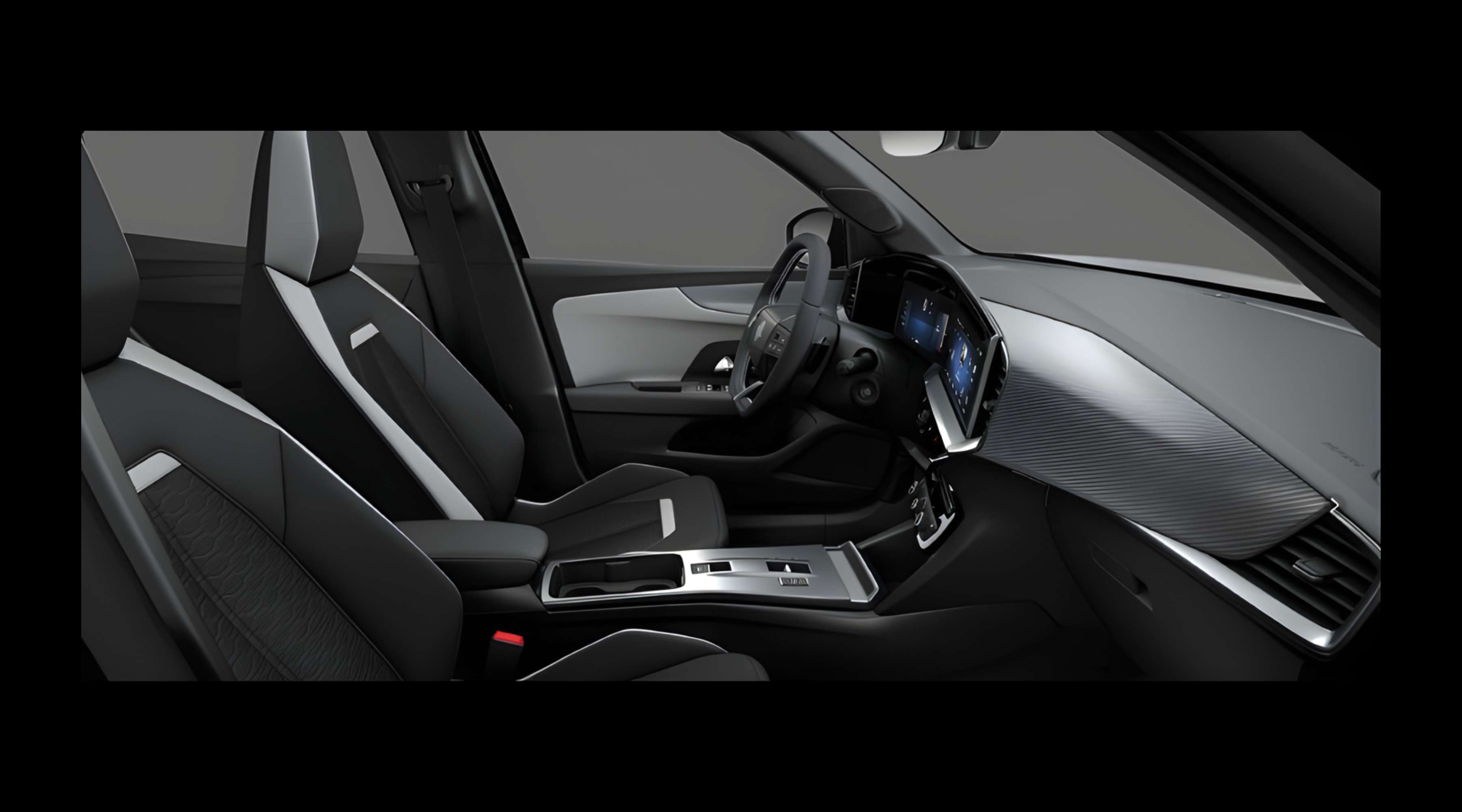 Ansicht der Frontsitze eines Opel Mokka