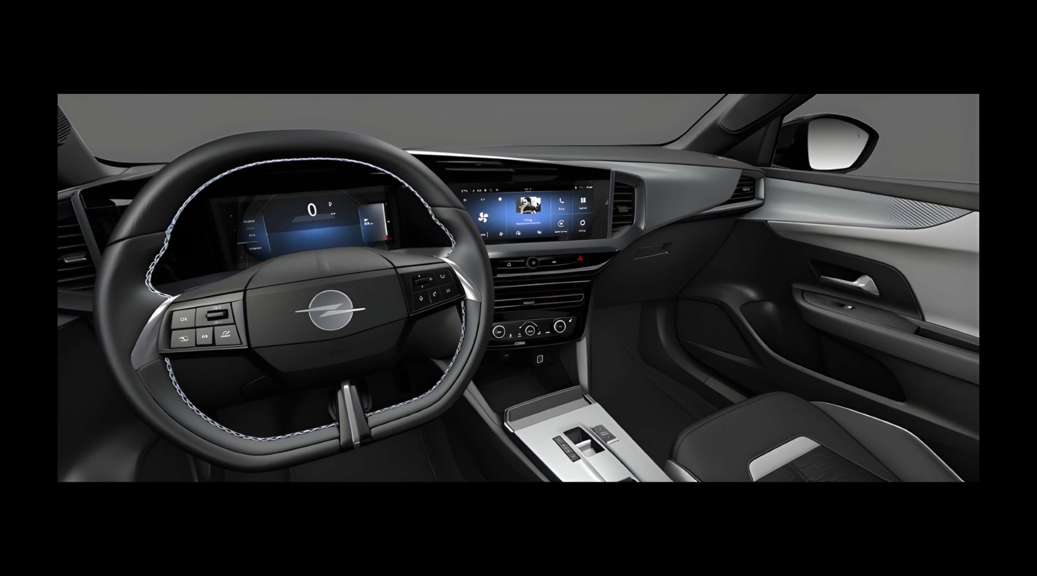 Ansicht des Armaturenbretts eines Opel Mokka