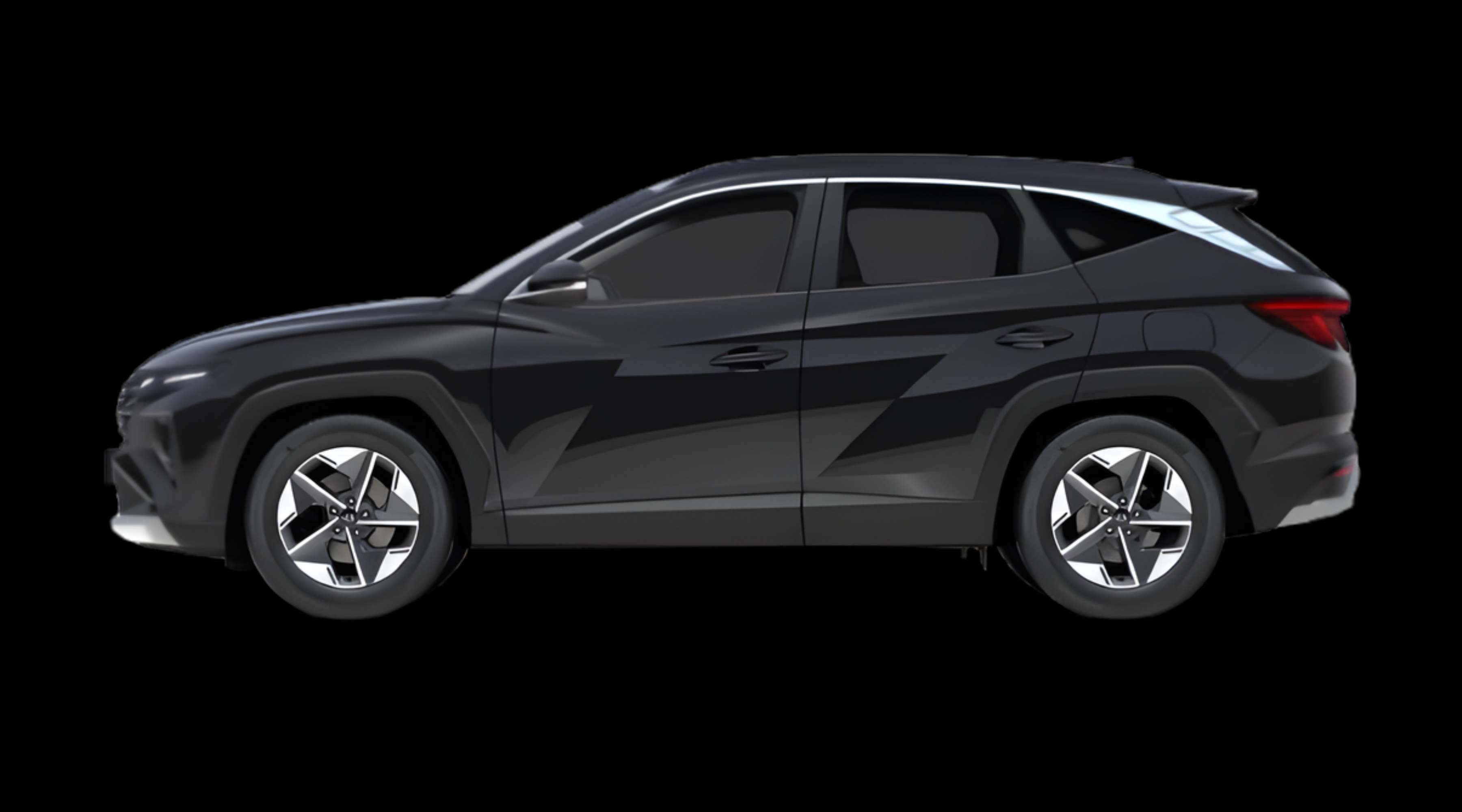 Seitenansicht eines Hyundai Tucson