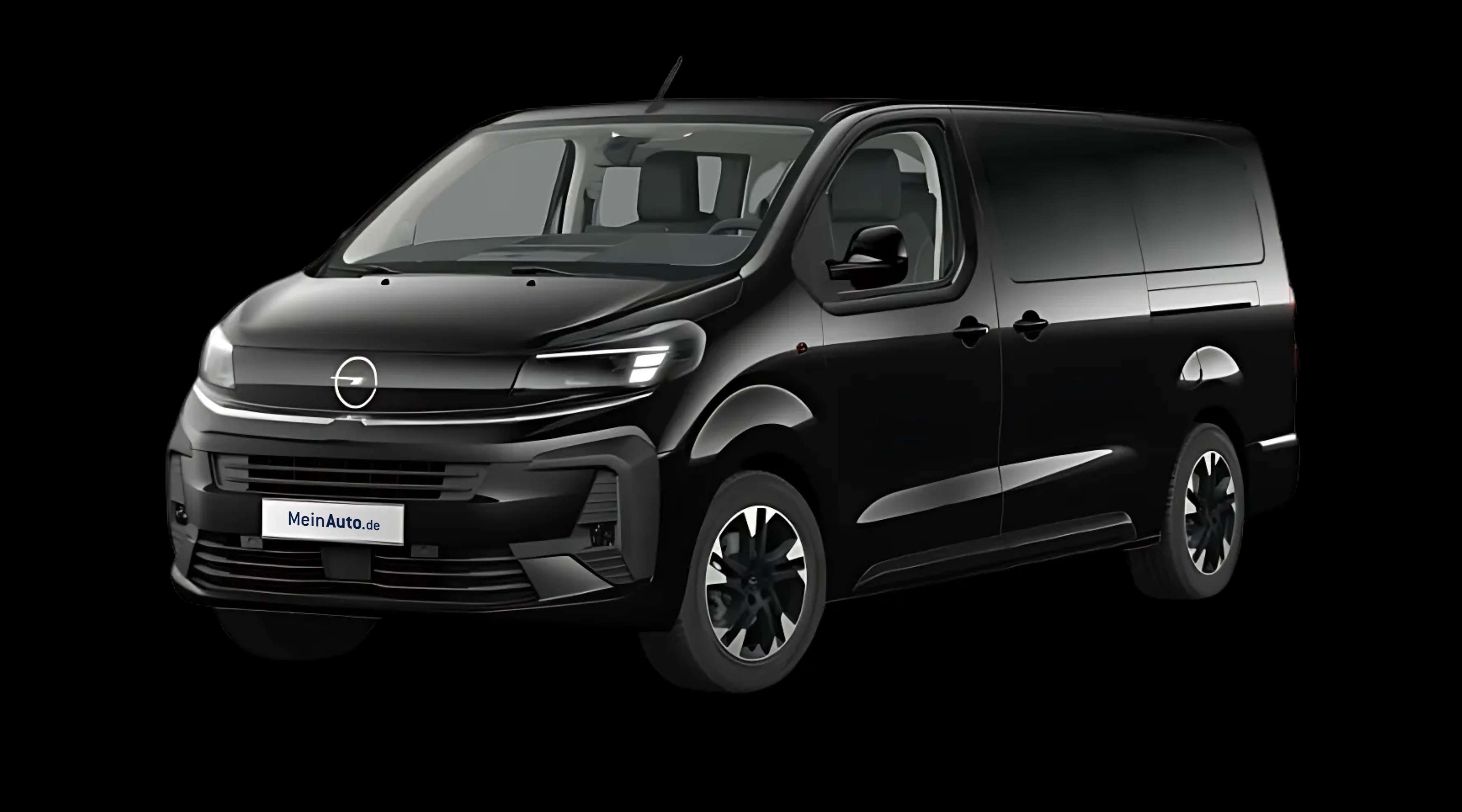 Schräge Frontansicht eines Opel Zafira, freigestellt