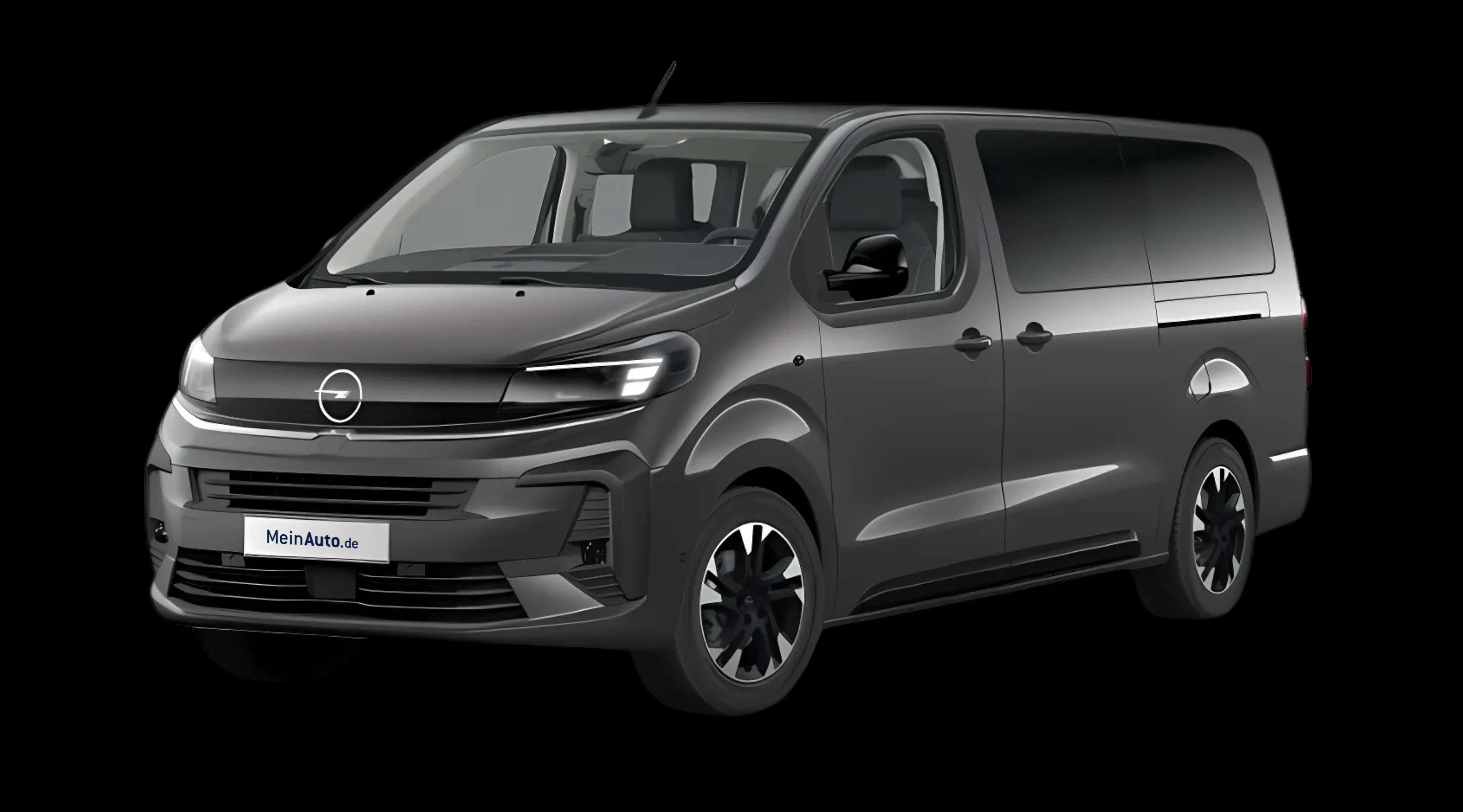 Schräge Frontansicht eines Opel Zafira, freigestellt