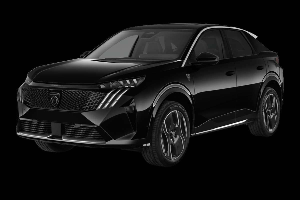 Schräge Frontansicht eines Peugeot 3008, freigestellt