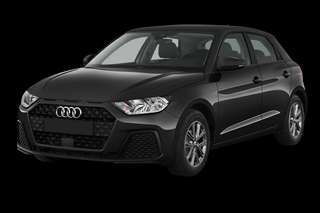 Schräge Frontansicht auf einen Audi A1 , freigestellt