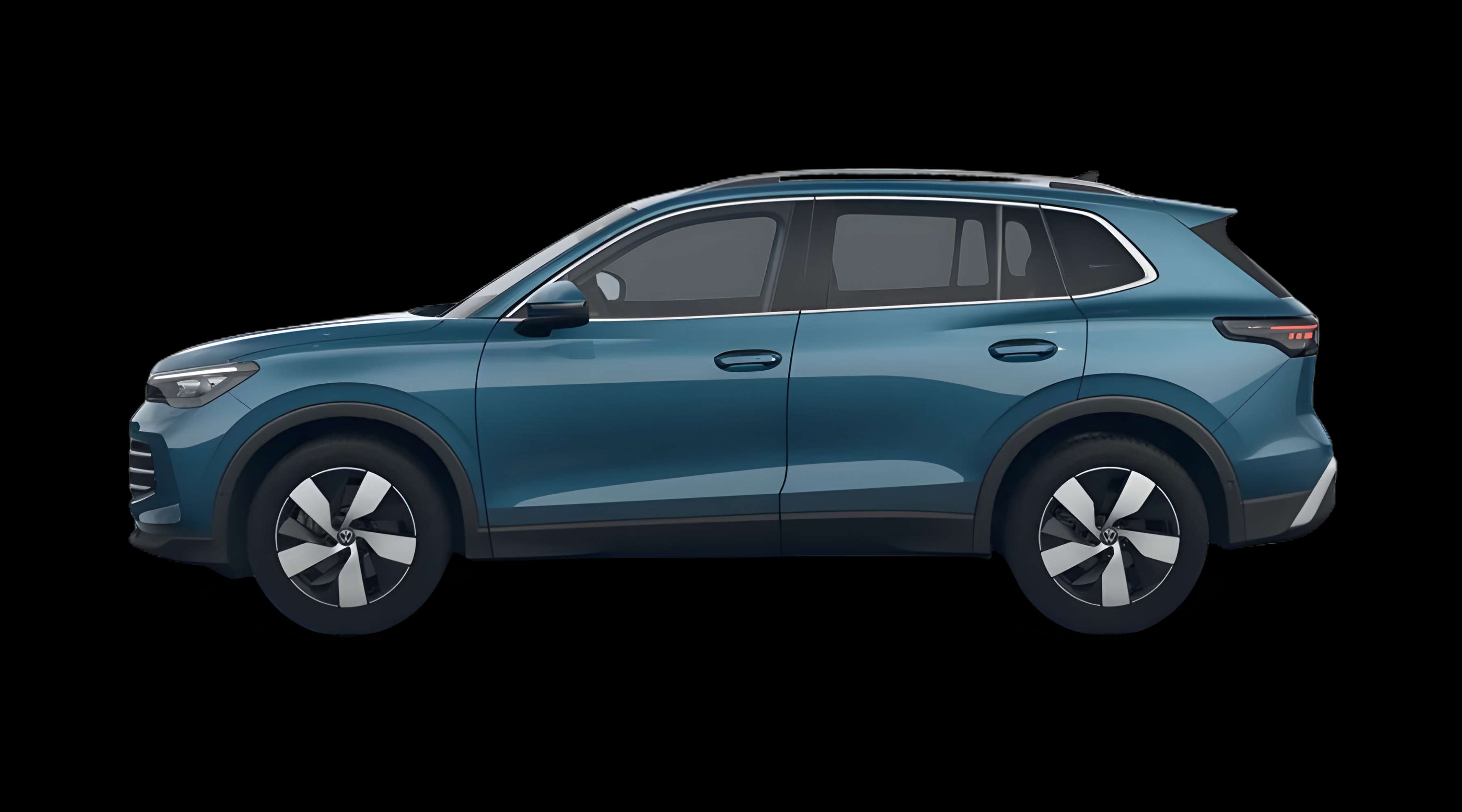 Seitenansicht eines Volkswagen Tiguan