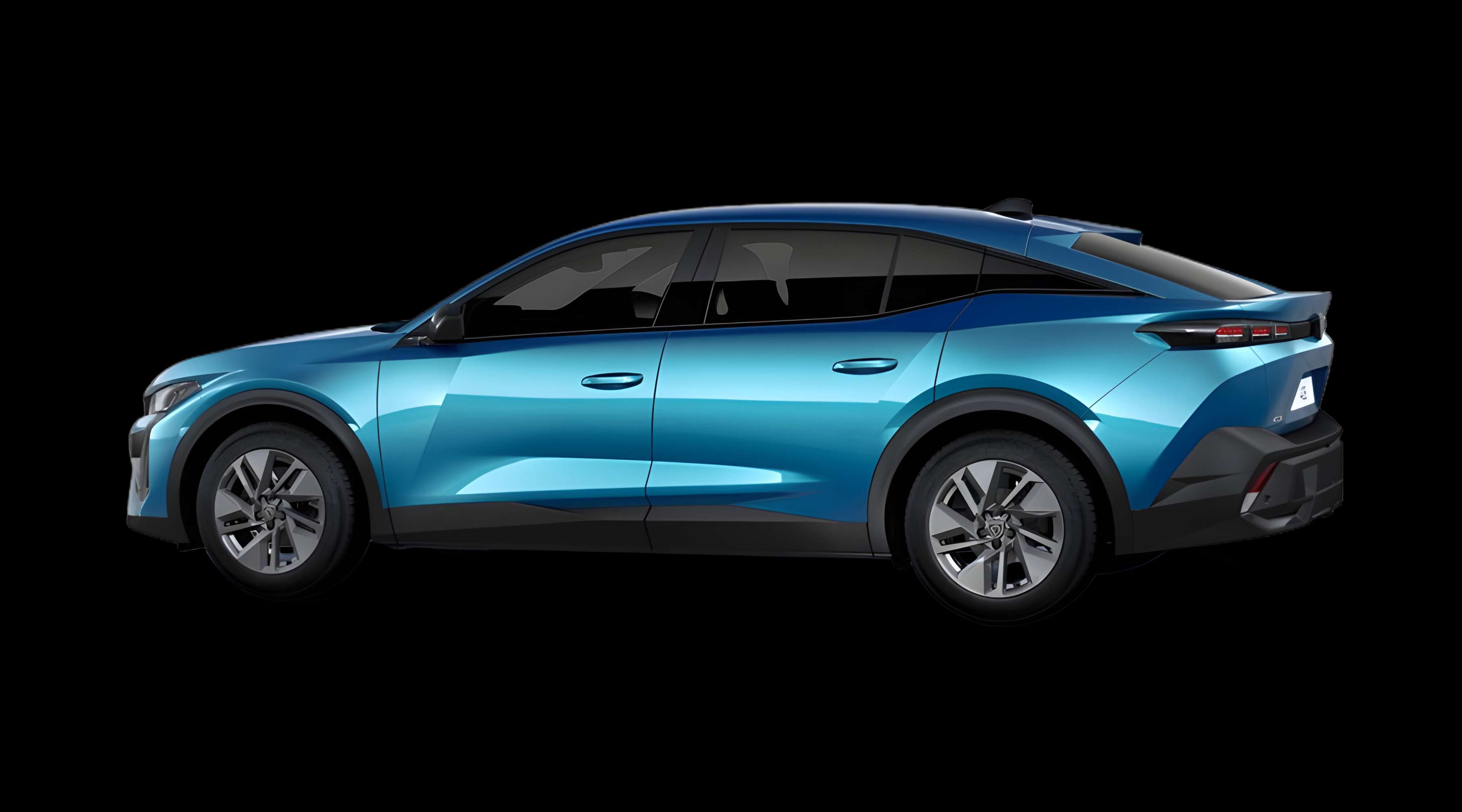 Seitenansicht eines Peugeot 408