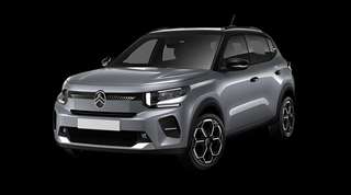 Schräge Frontansicht auf einen Citroën C3 MAX, freigestellt