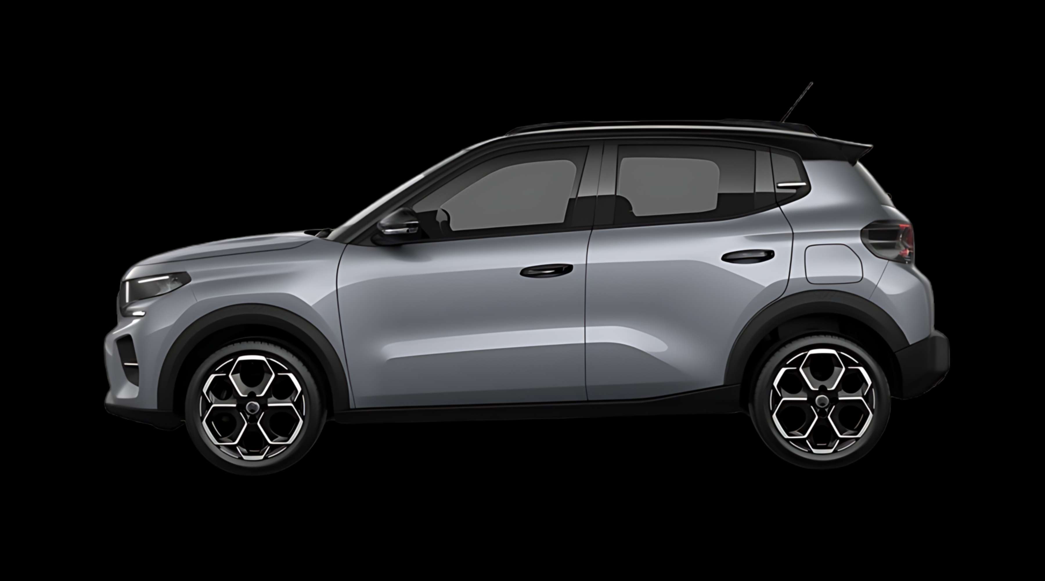 Seitenansicht eines Citroën C3