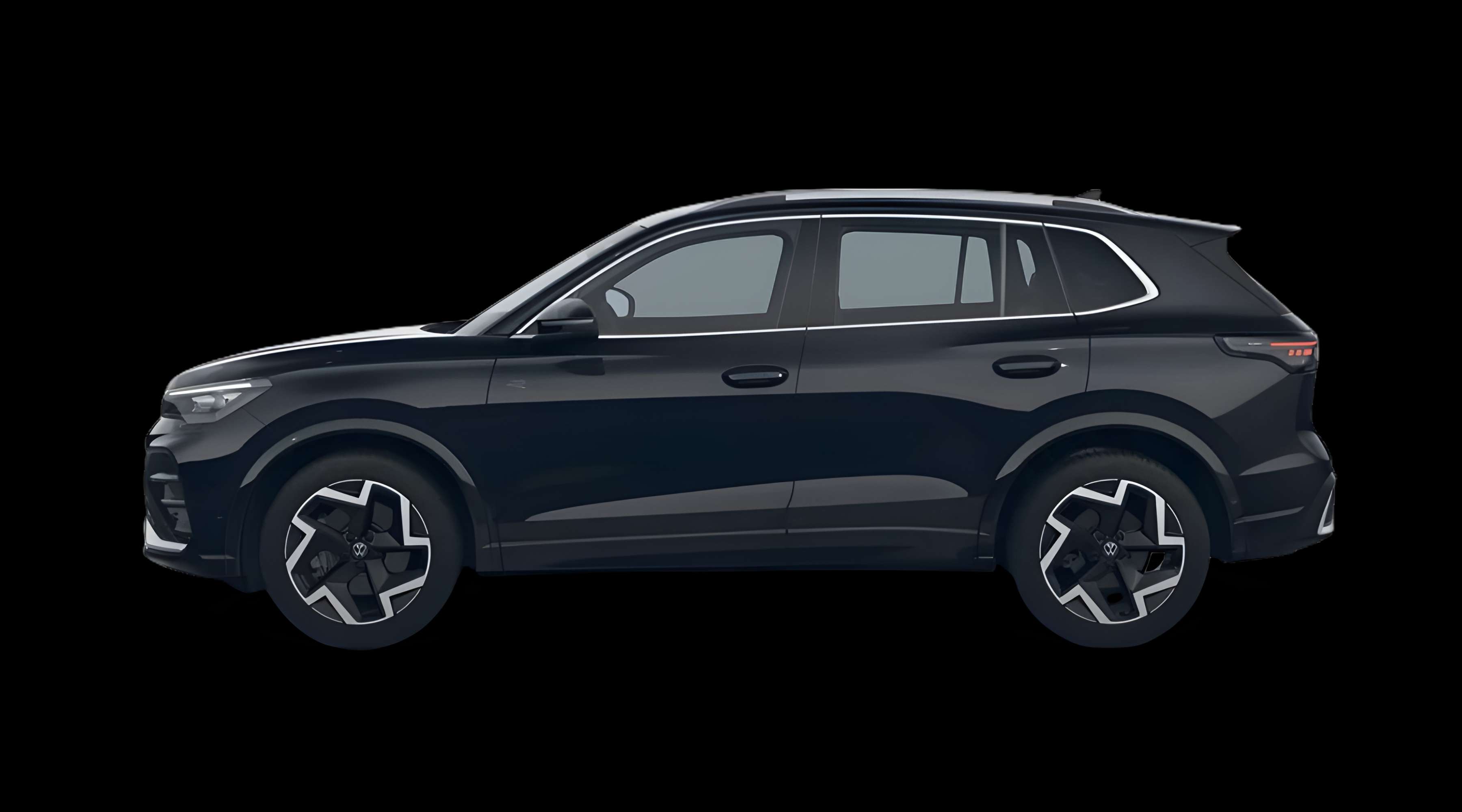 Seitenansicht eines Volkswagen Tiguan